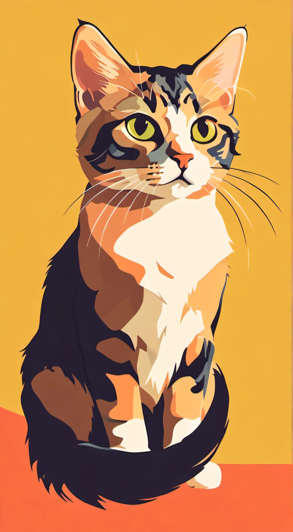 ai character: First time heat background