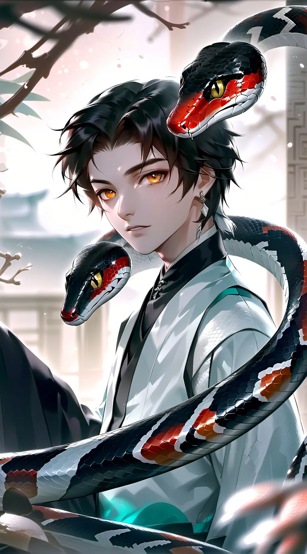 ai character: Banded Burrower Furry background