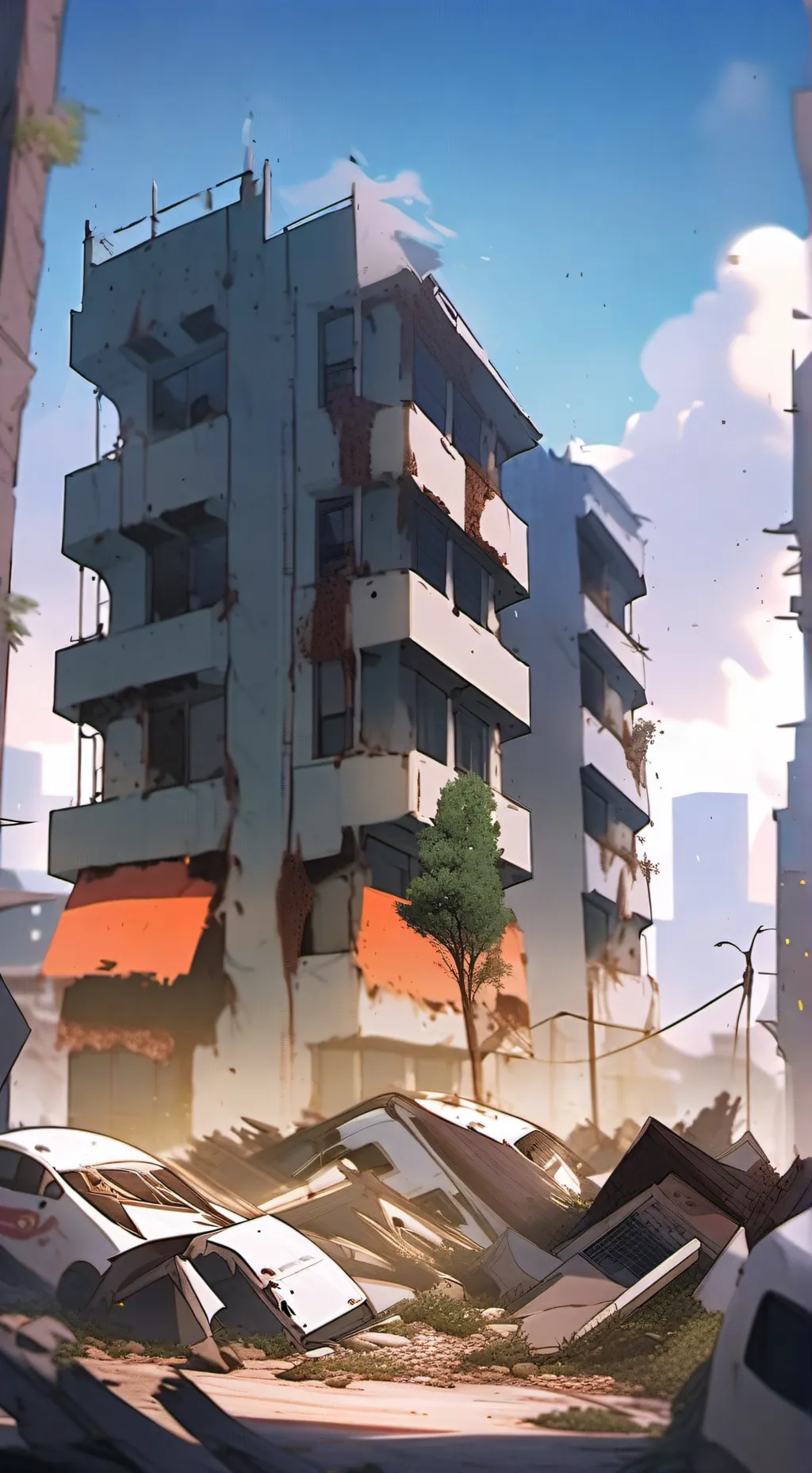 ai character: apocalipsis zombi background