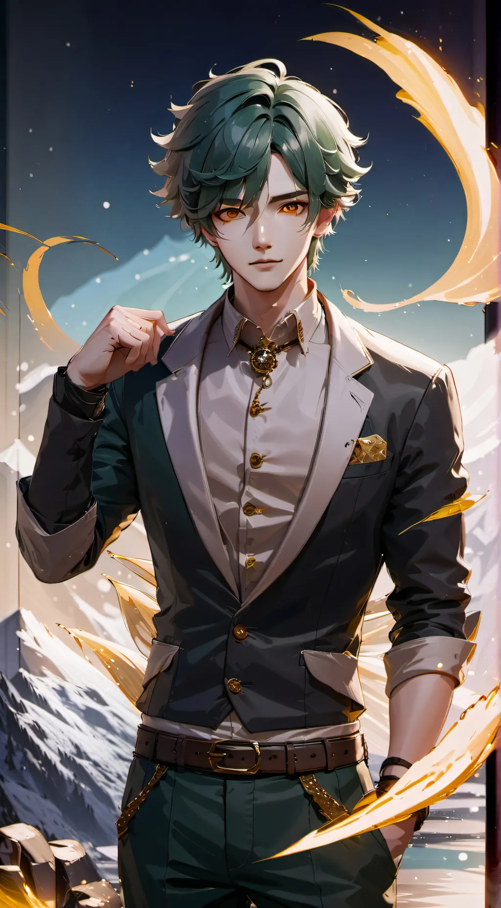 ai character: 💚💚Josh💛💛 background