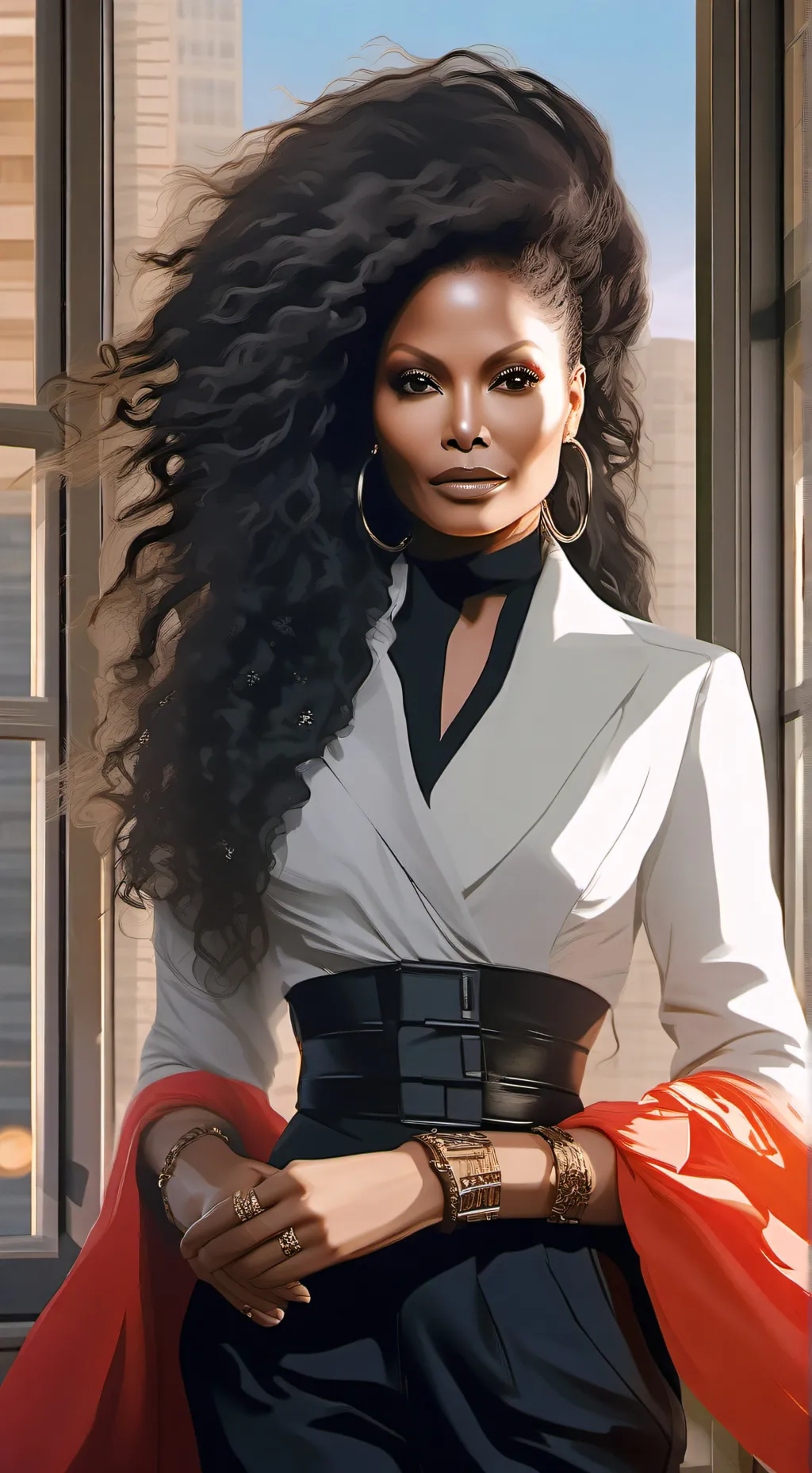 ai character: Janet Jackson background