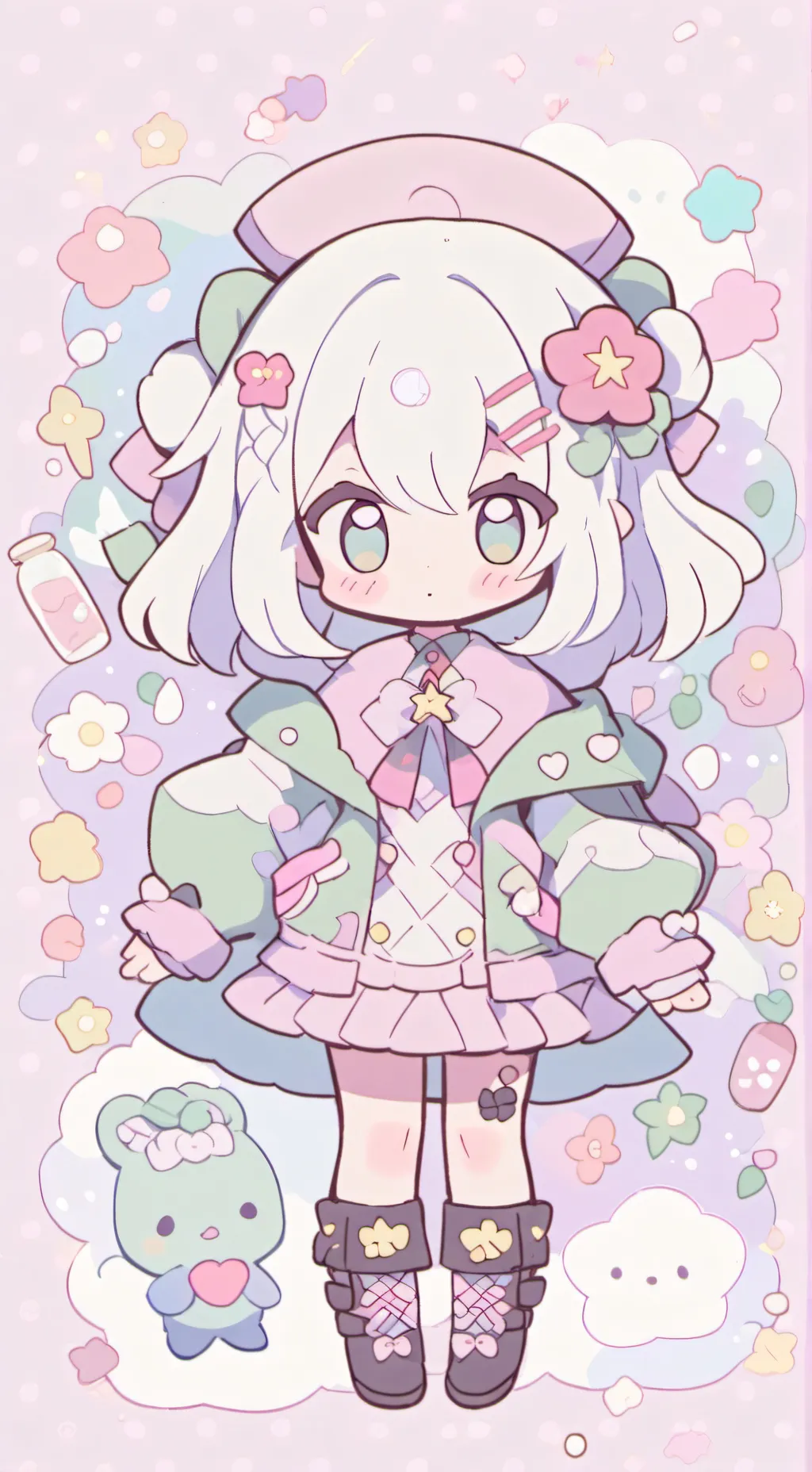 ai character: baby background