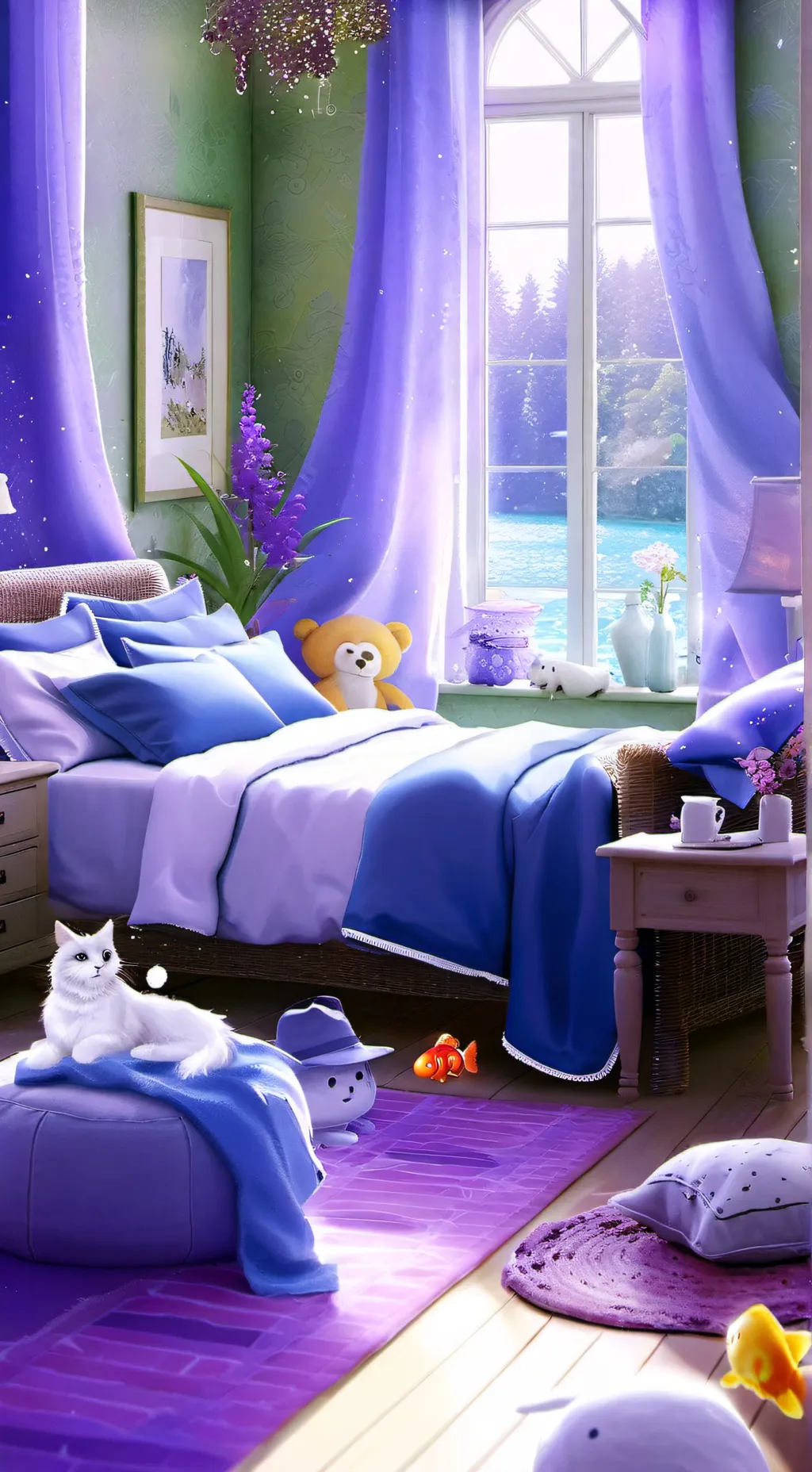 ai character: 𖤐galaxy cookieˊ˗ background