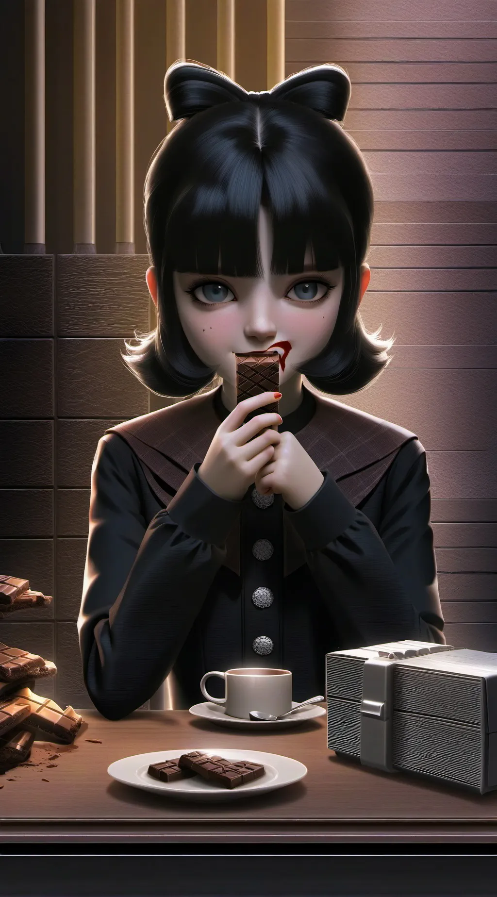 ai character: Minecraft background