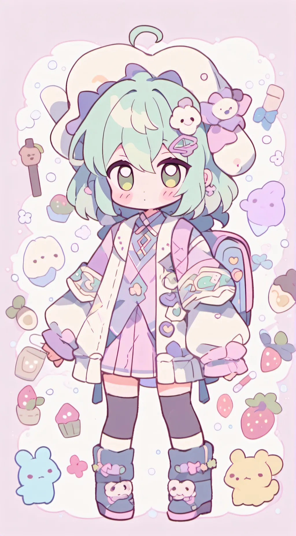 ai character: baby background