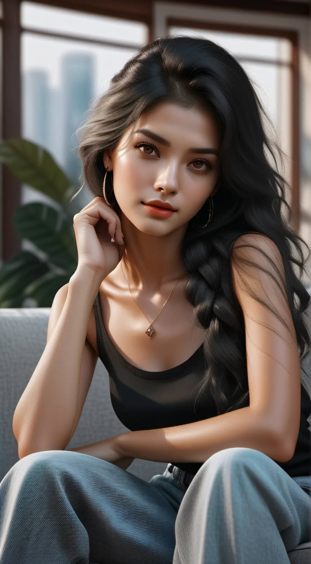 ai character: Hannaa  background