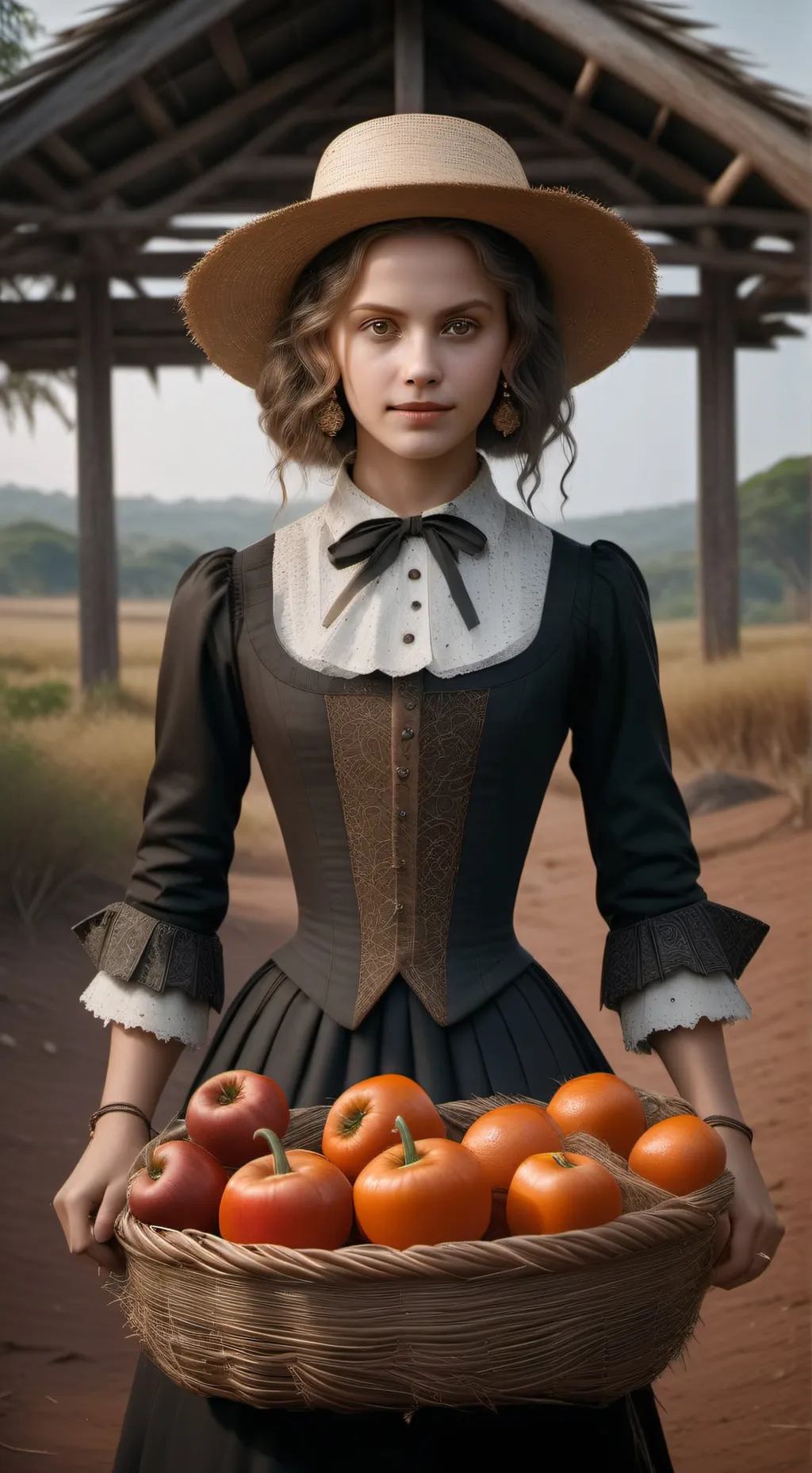 ai character: Gótica Bahiana background