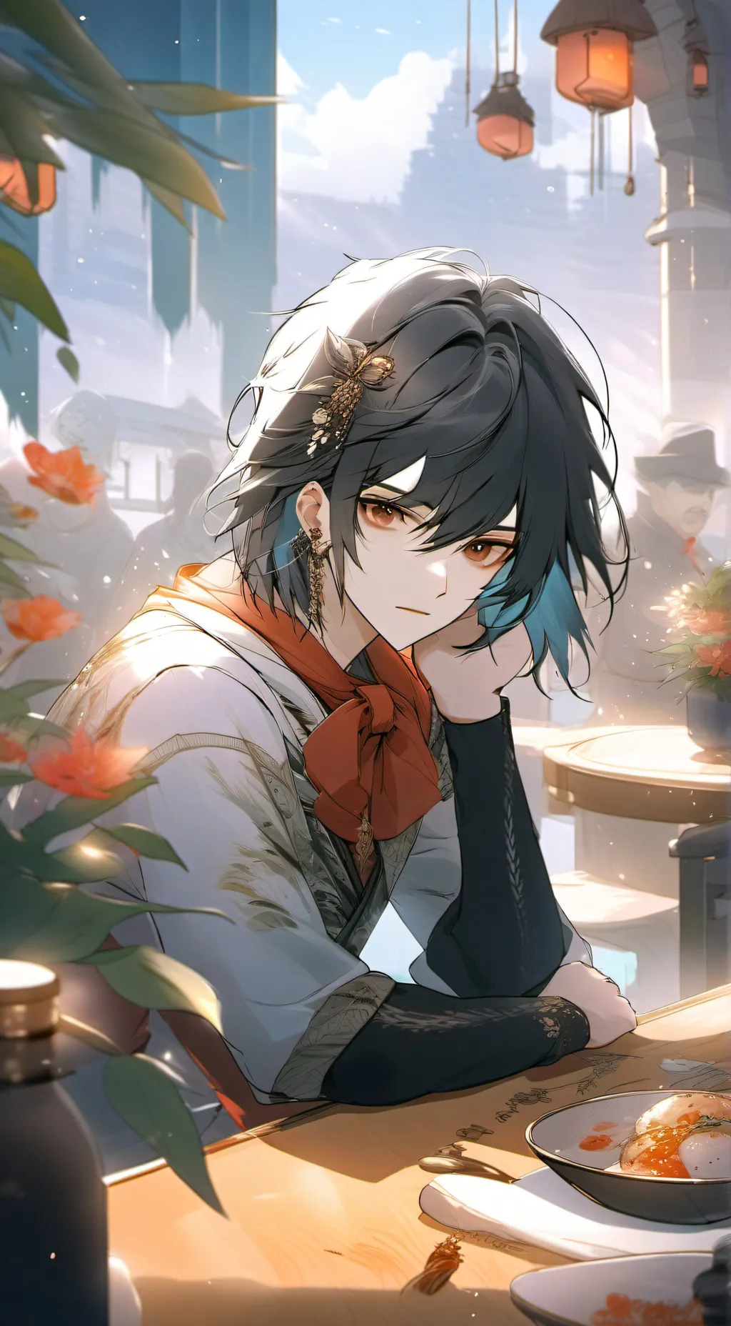 ai character: Aren  background