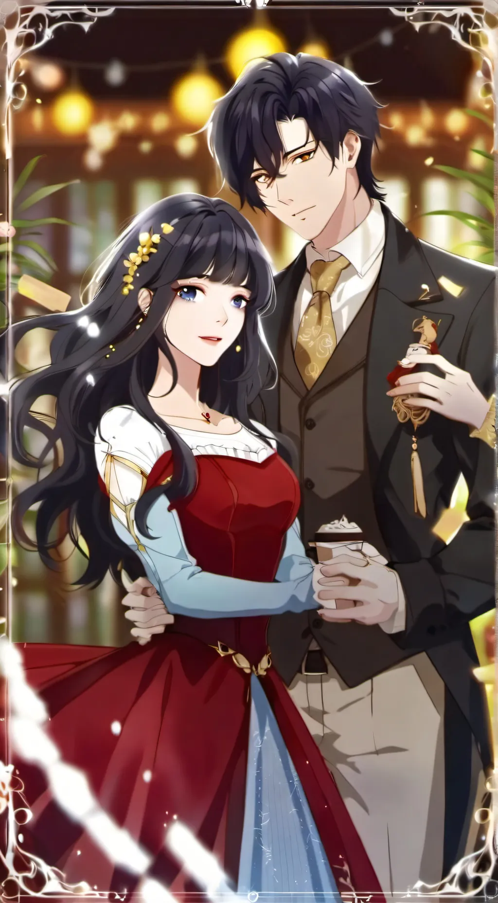 ai character: Mama y papa background