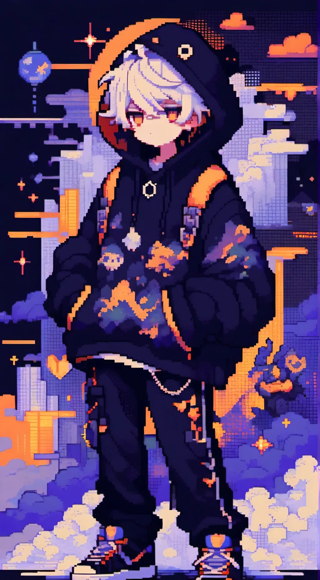 ai character: Dinosaur boy background