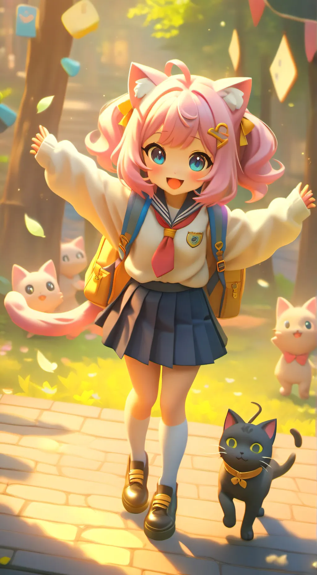 ai character: Rose background