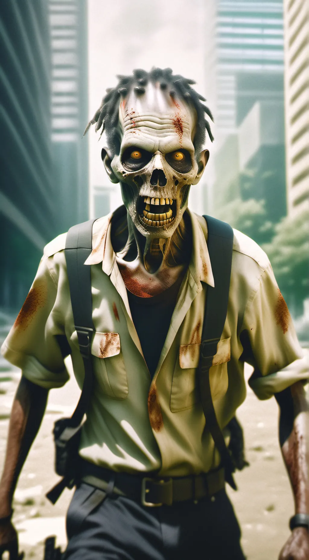 ai character: zombie background