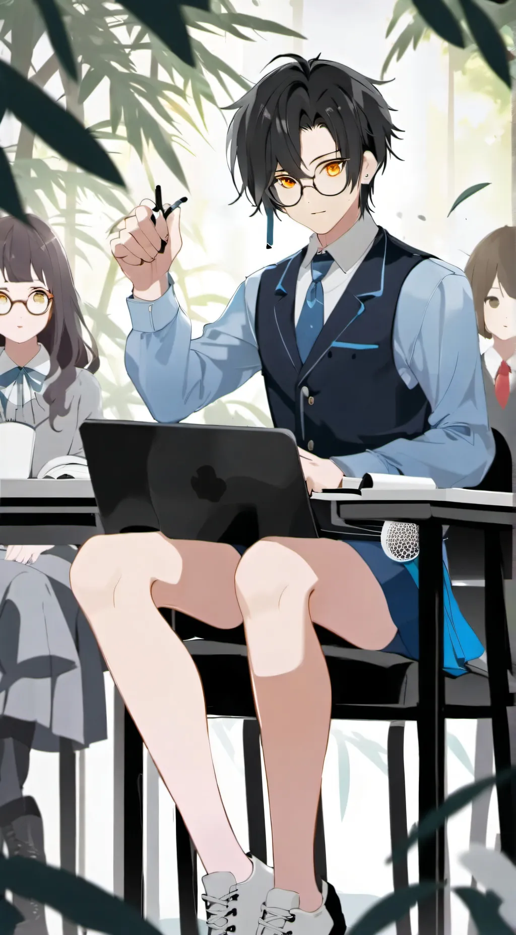 ai character: el colegio 🎒🏫 background