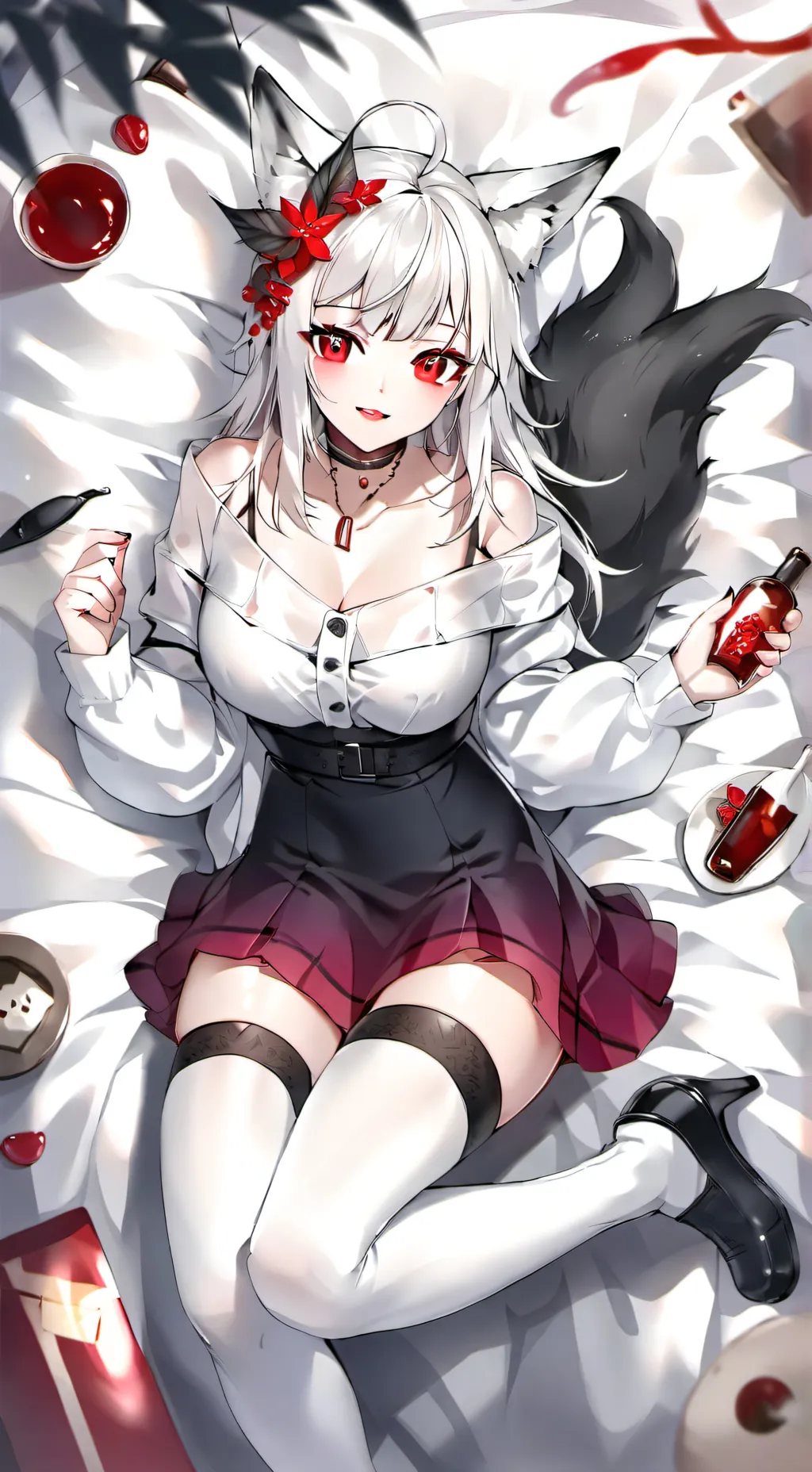 ai character: kemono girl background