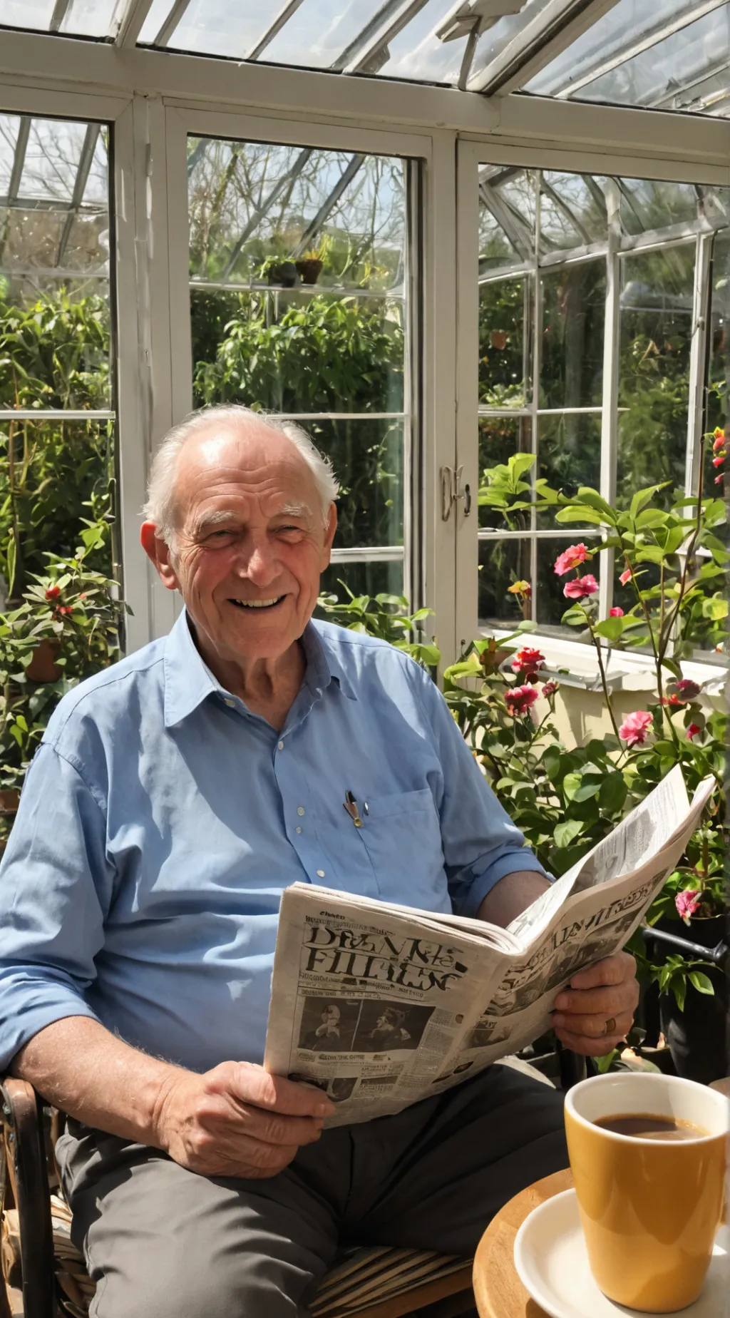 ai character: Grandpa Joe background