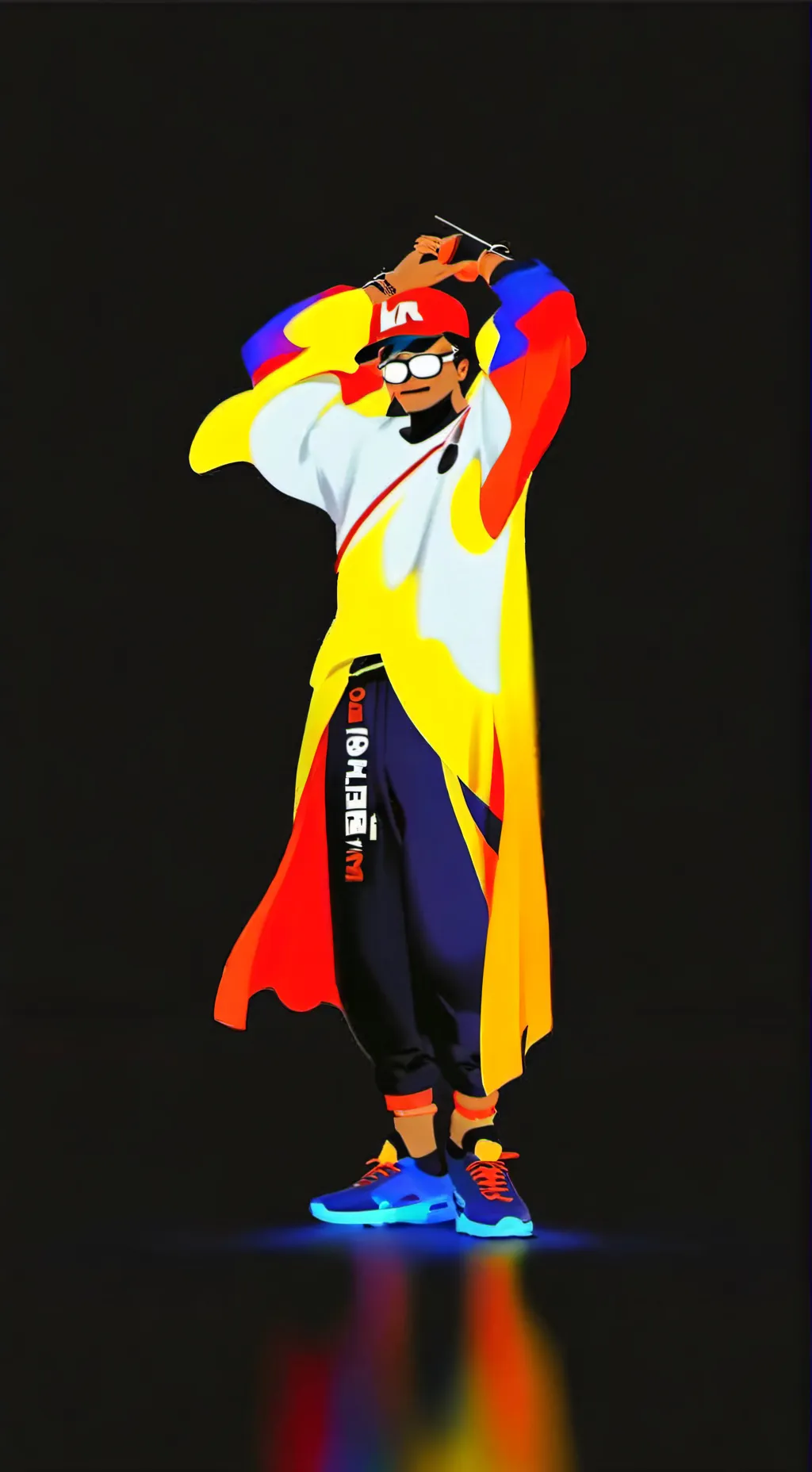 ai character: 12345678910@ background