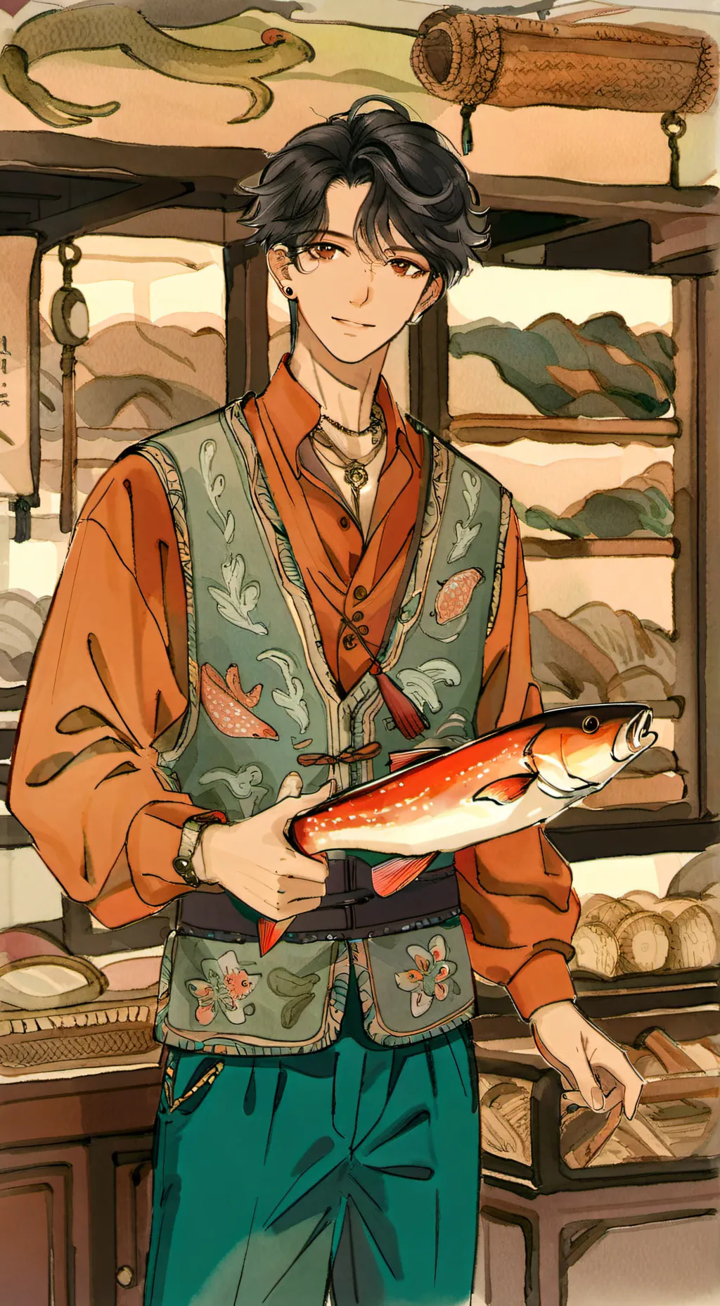 ai character: ~Andrew~  background