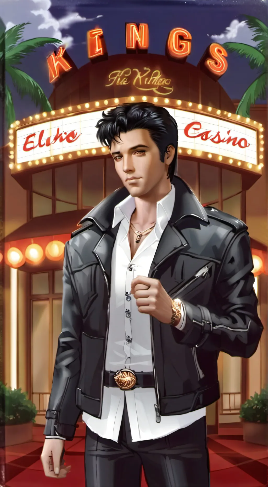 ai character: Elvis Presley 🎸 background