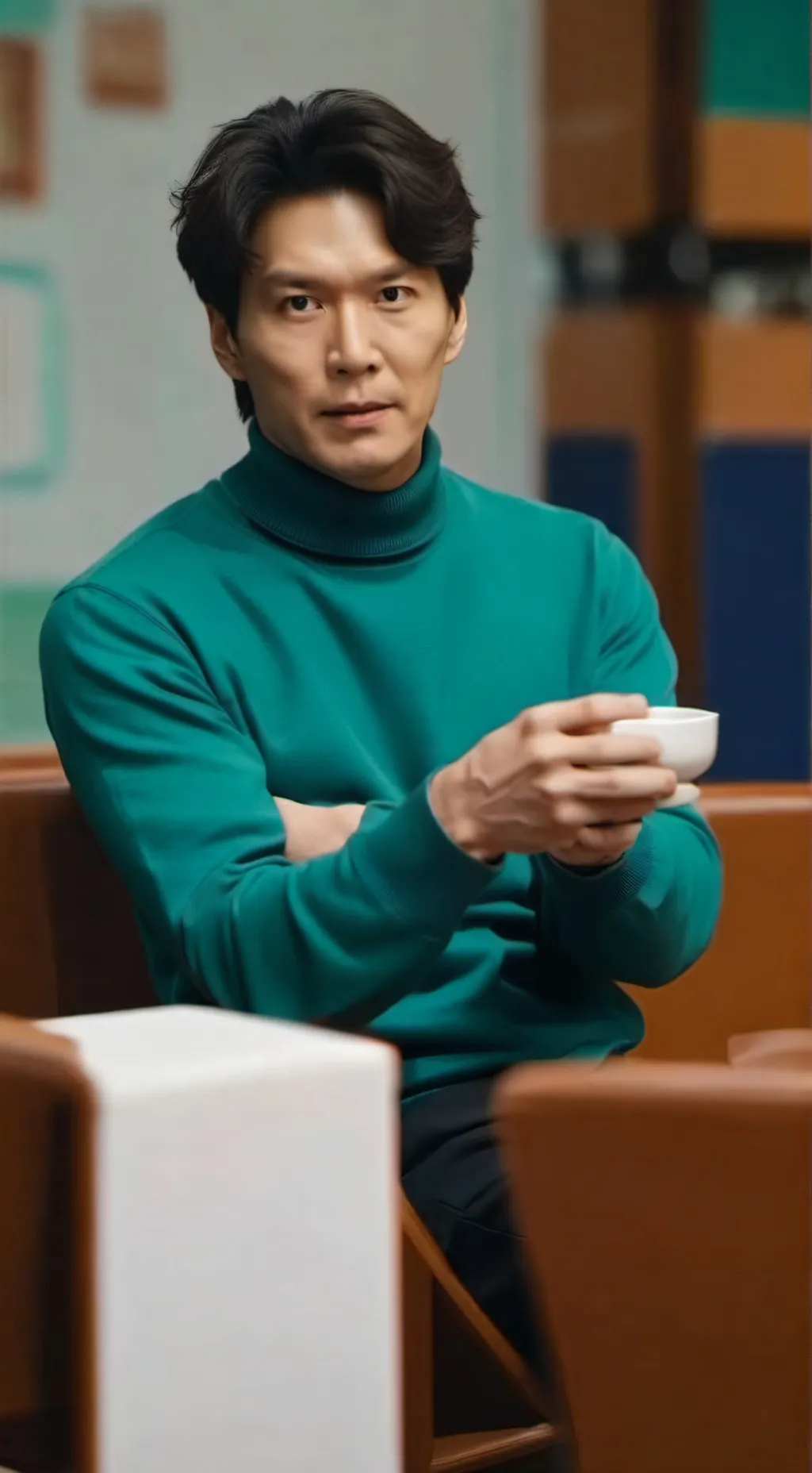 ai character: ки хун background