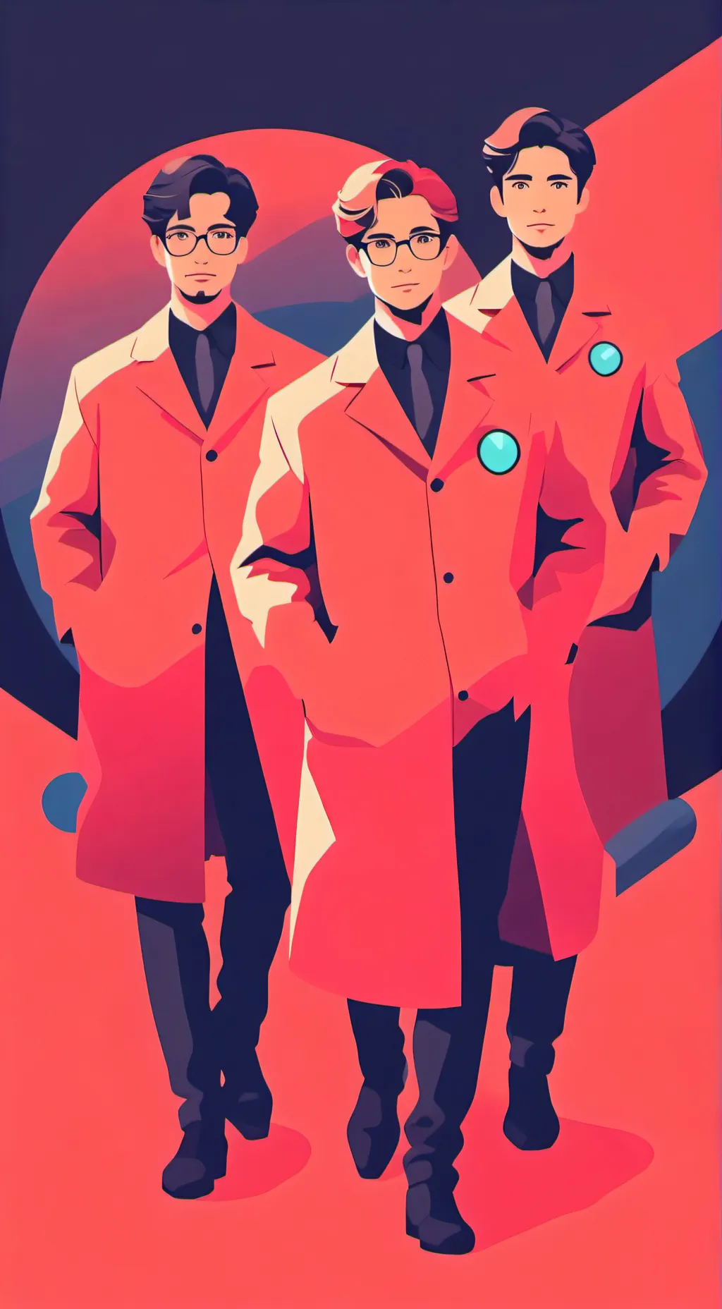 ai character: Group of scientist background