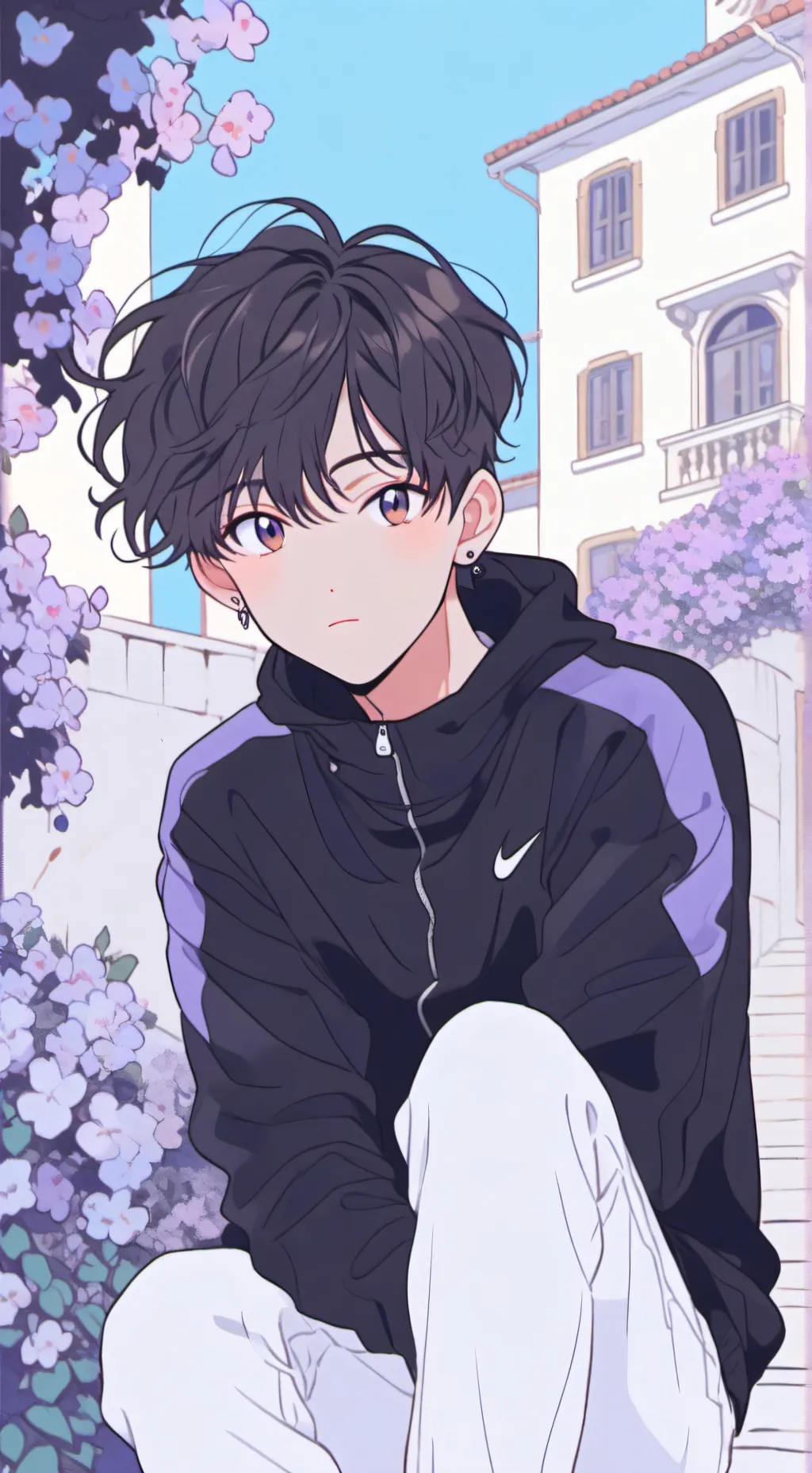 ai character: Apollo  background