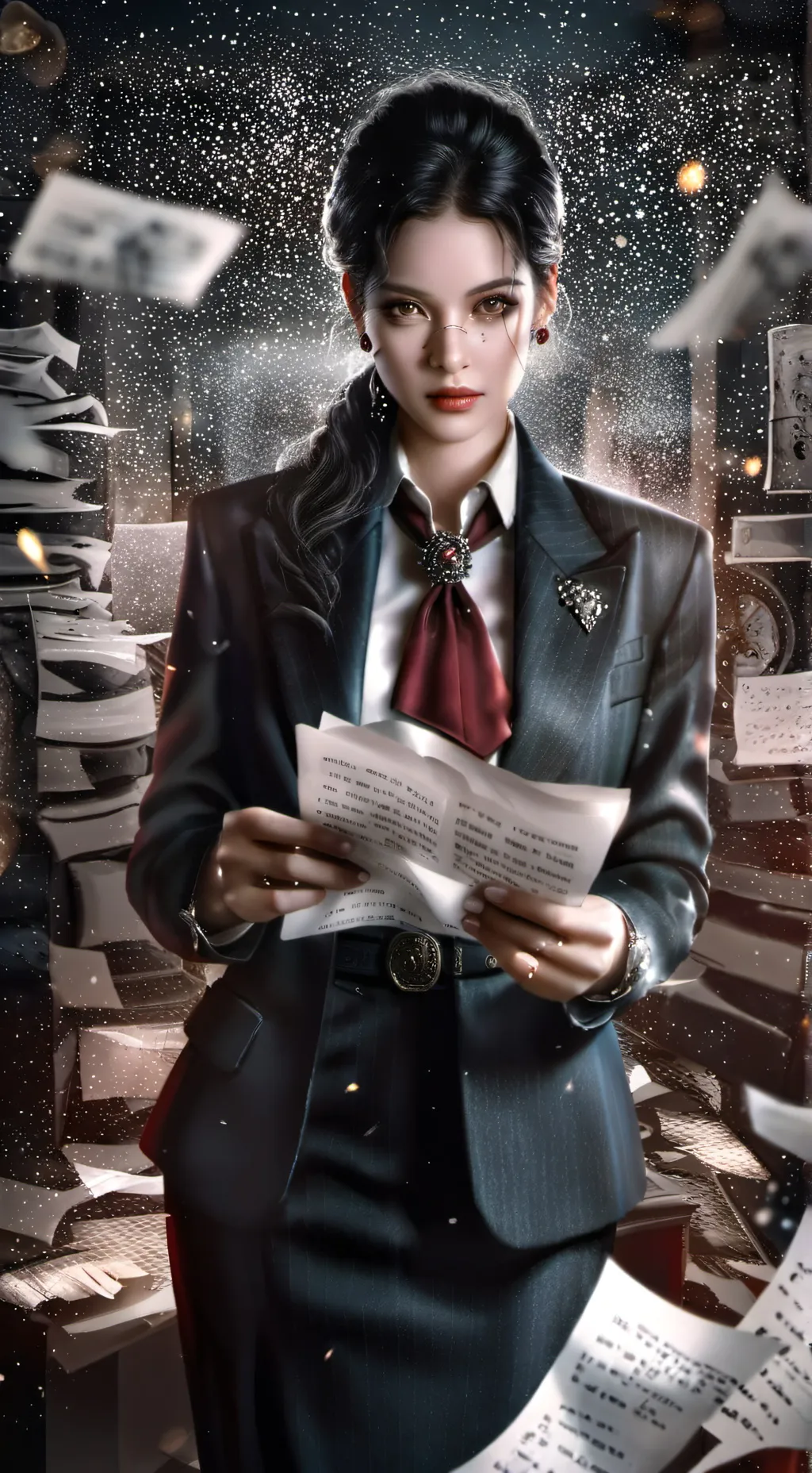 ai character: Mafia secretary background