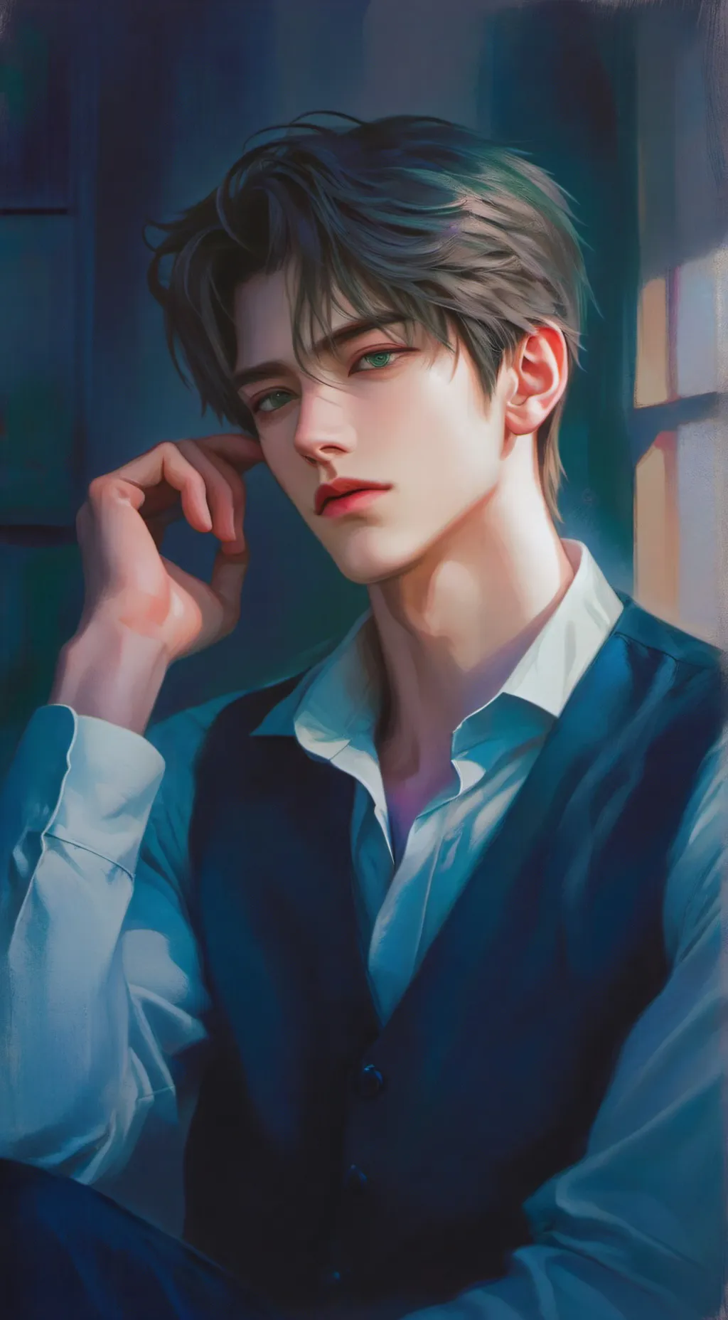 ai character: Vincent  background