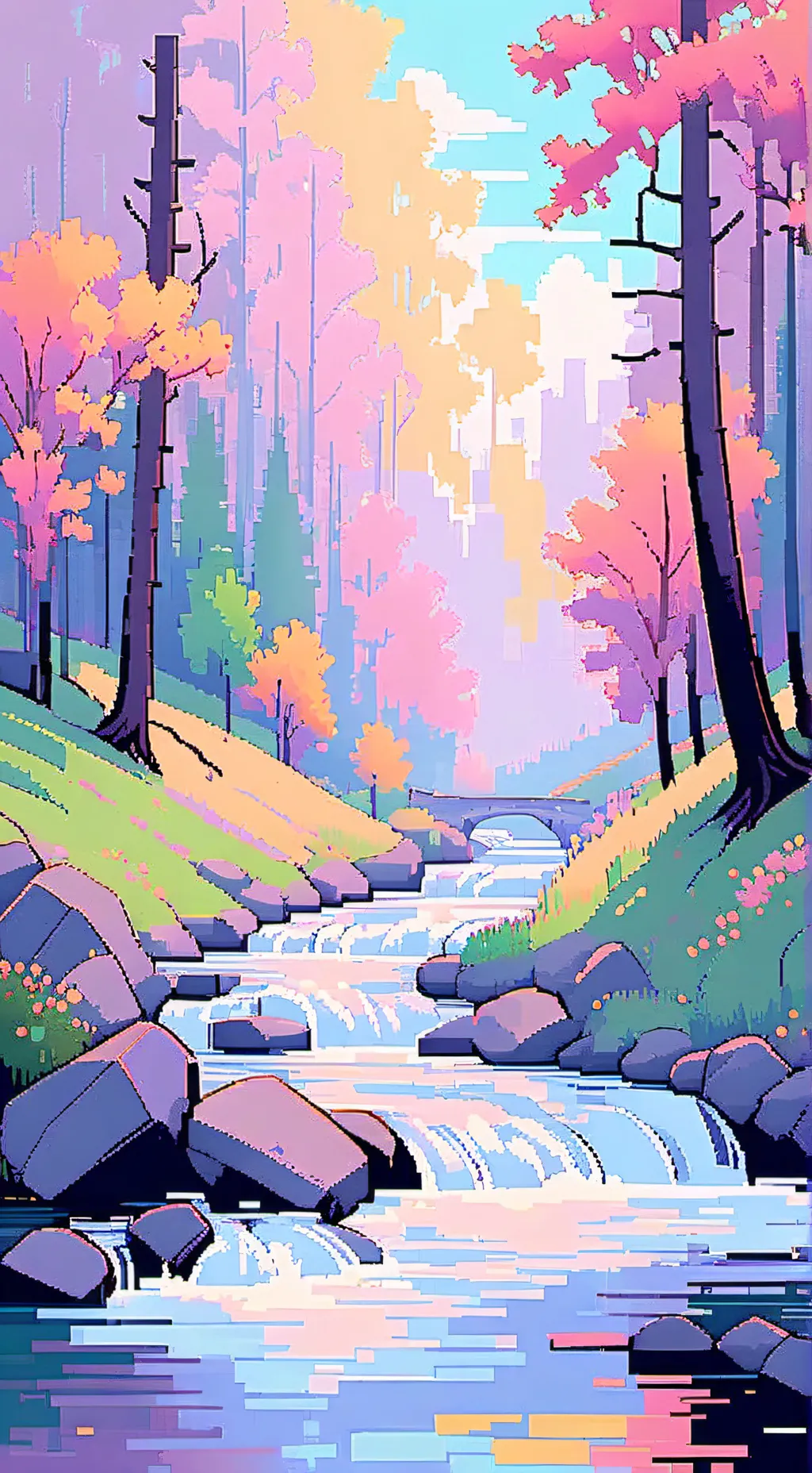 ai character: HH creek background