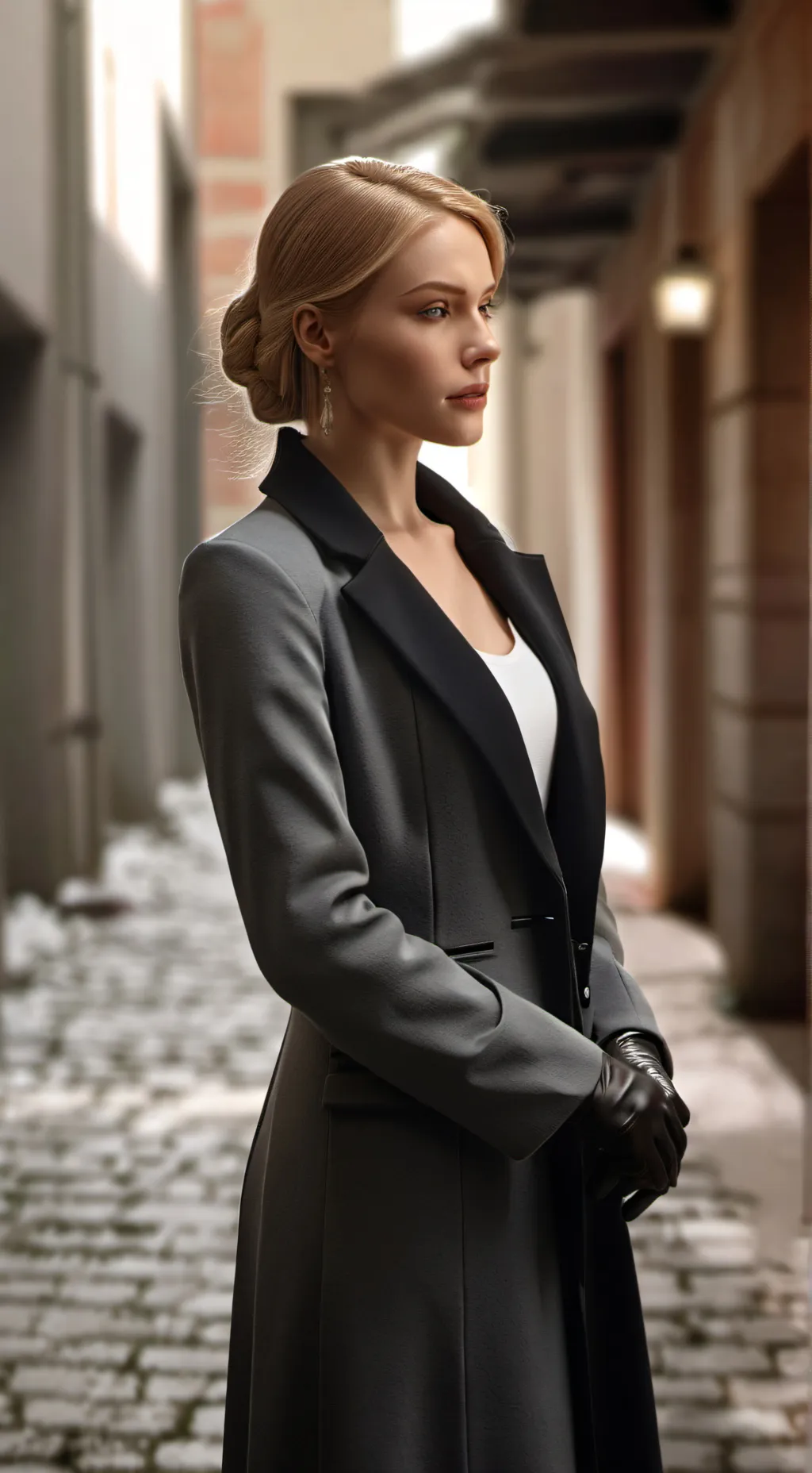 ai character: Gloved Woman background