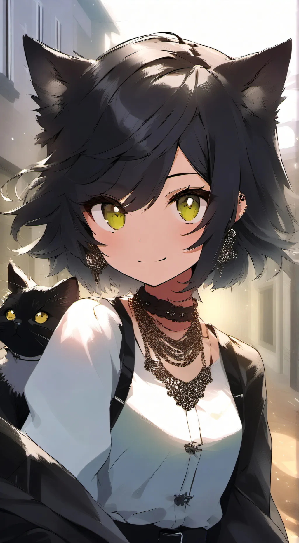 ai character: Lunita💗 background