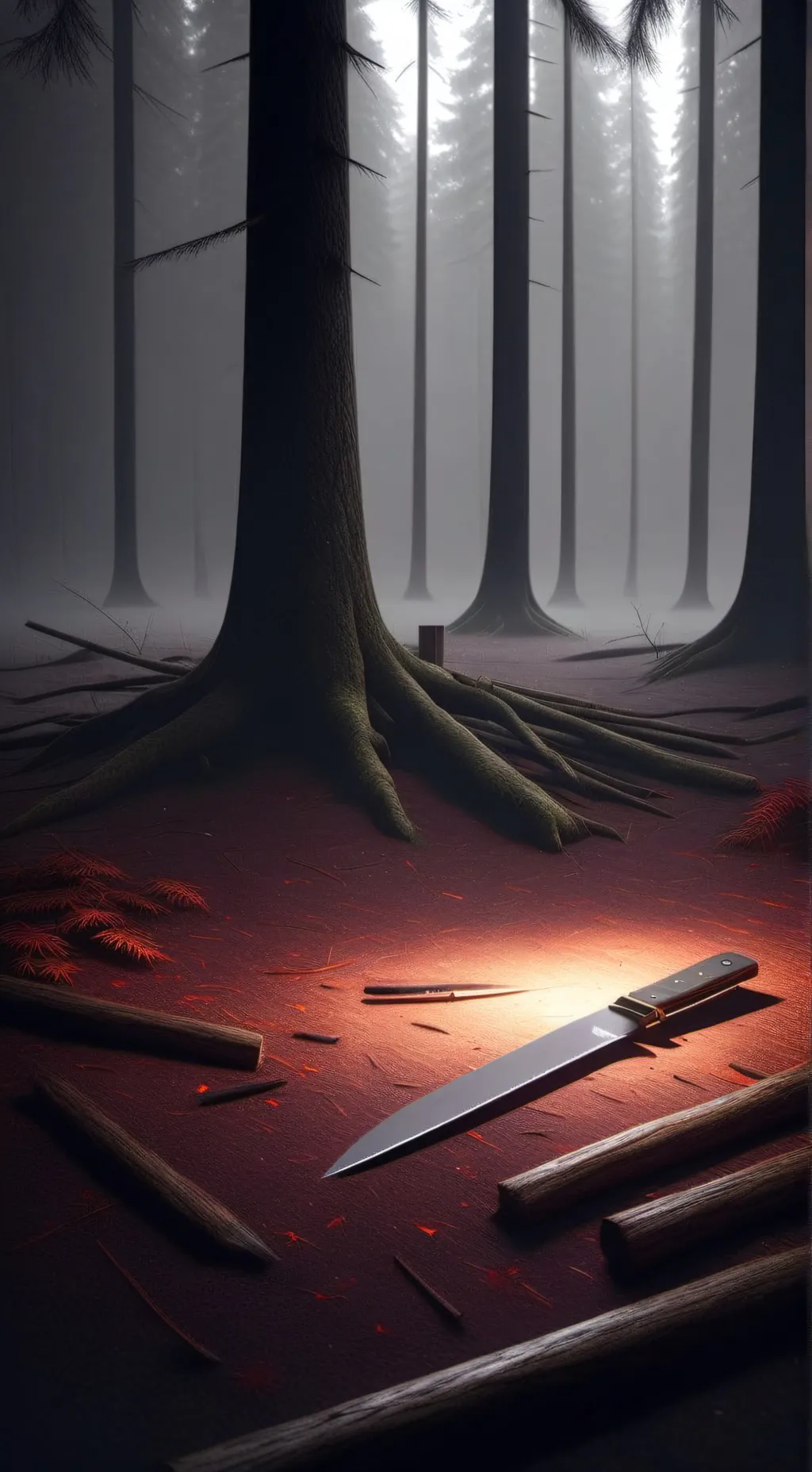 ai character: horror movie background