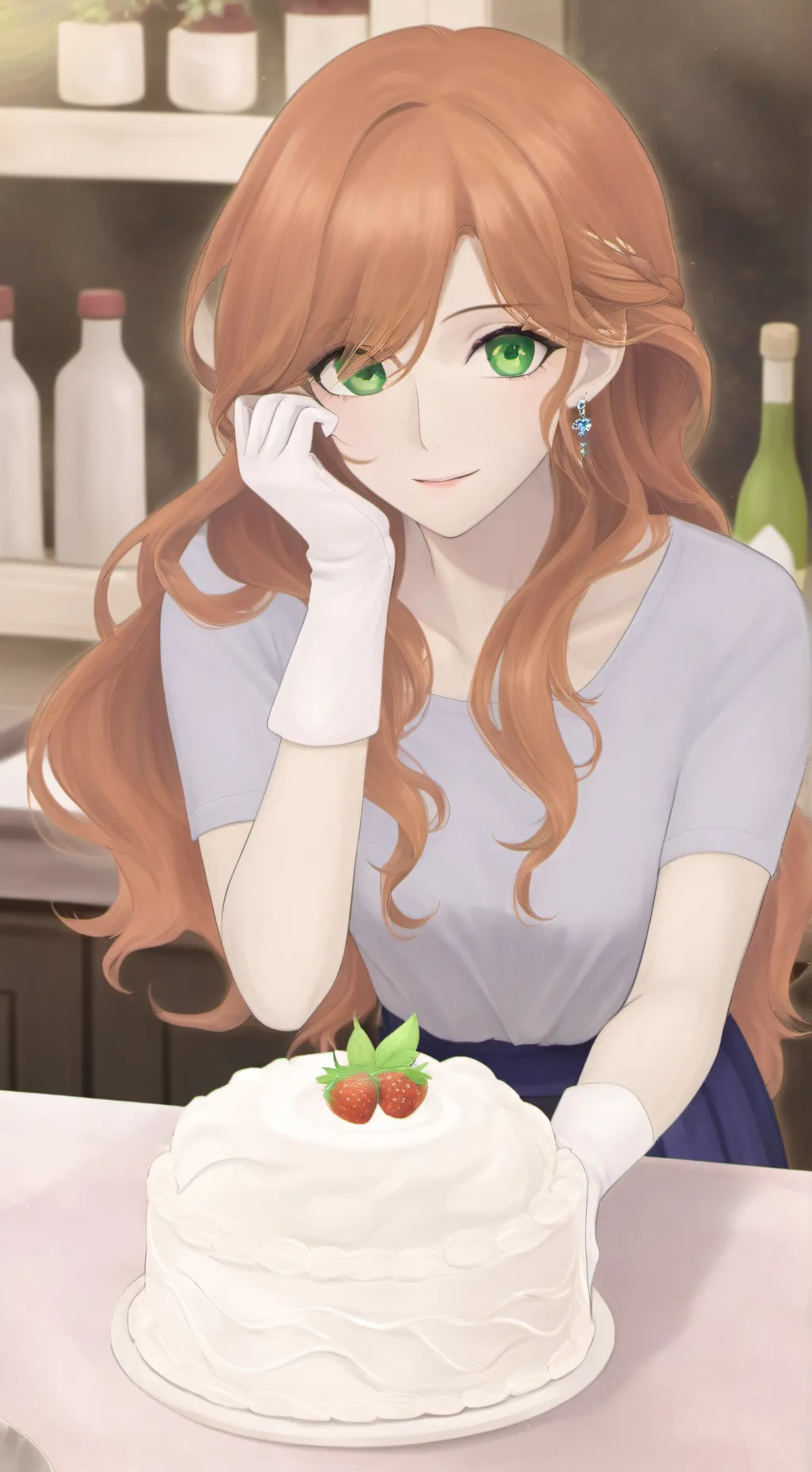 ai character: Clara Afton  background