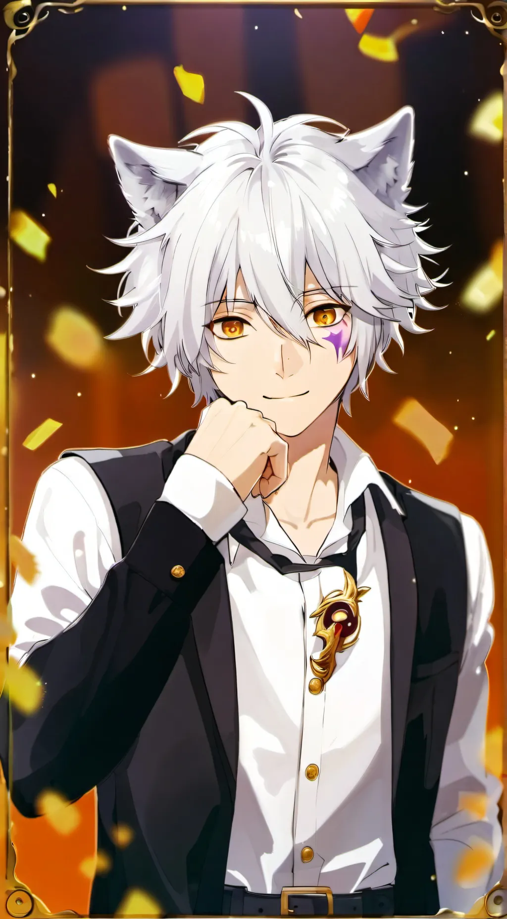 ai character: Kenaiyedi Katachi  background