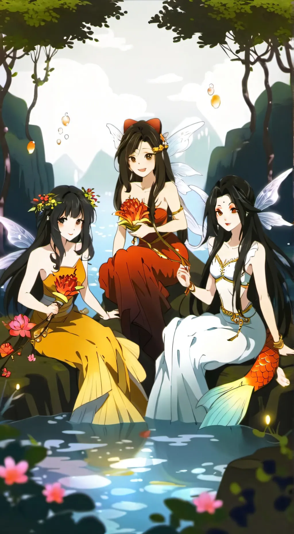 ai character: Aph mermaid tales background