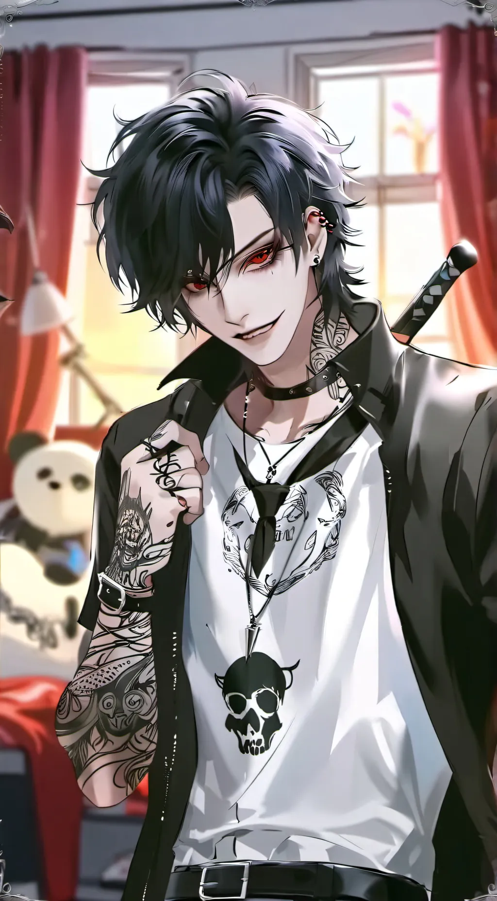 ai character: Leon background