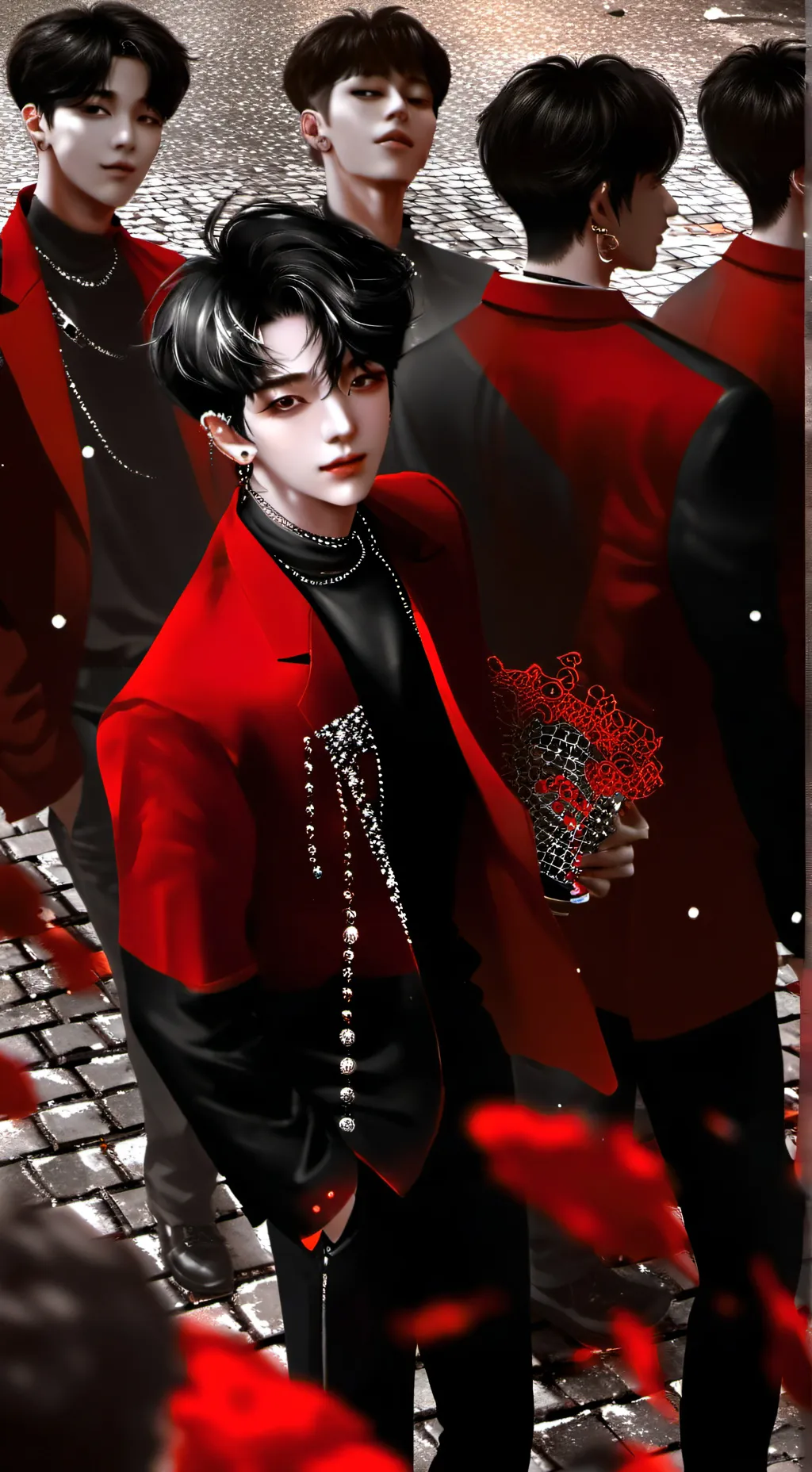 ai character: Skz royal high background