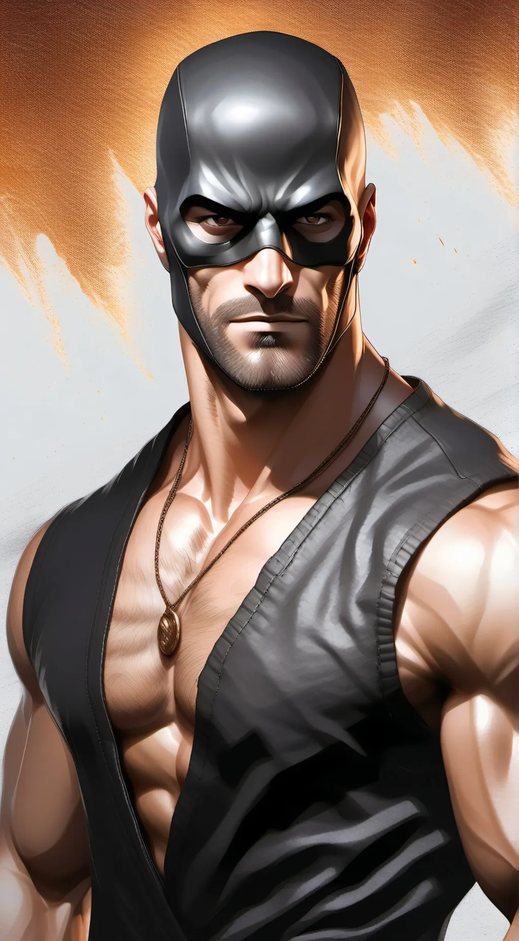 ai character: Masked Avenger background