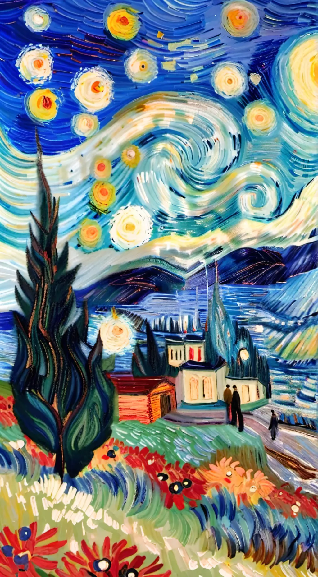 ai character: Art background