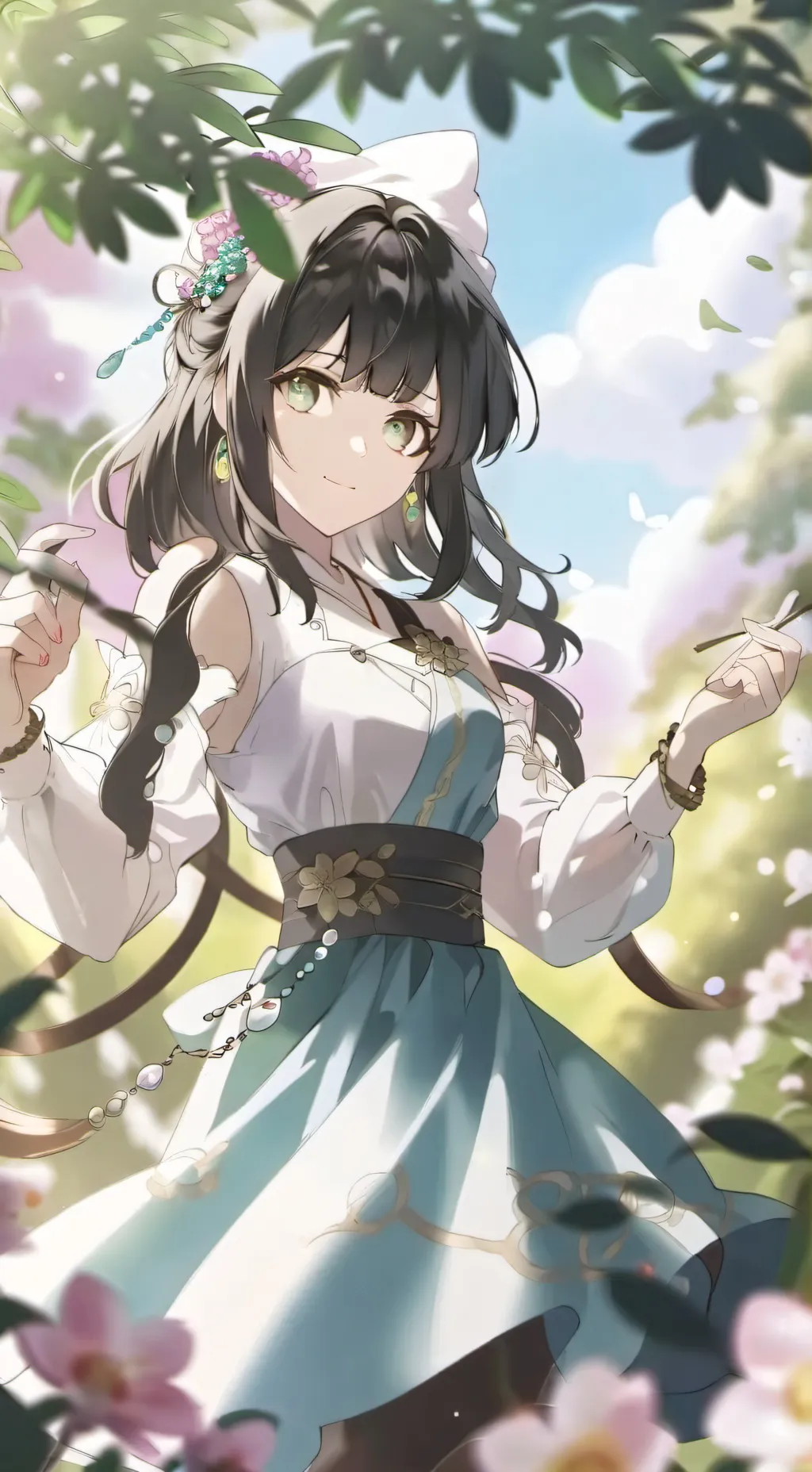 ai character: Aurora background