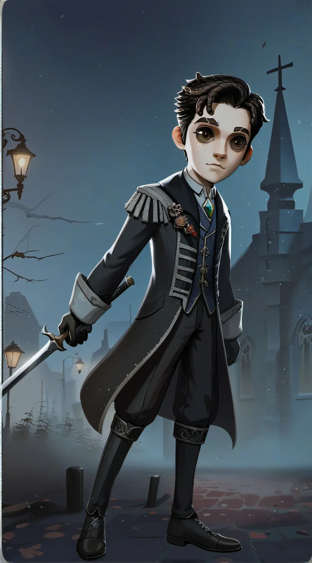 ai character: Haunted background