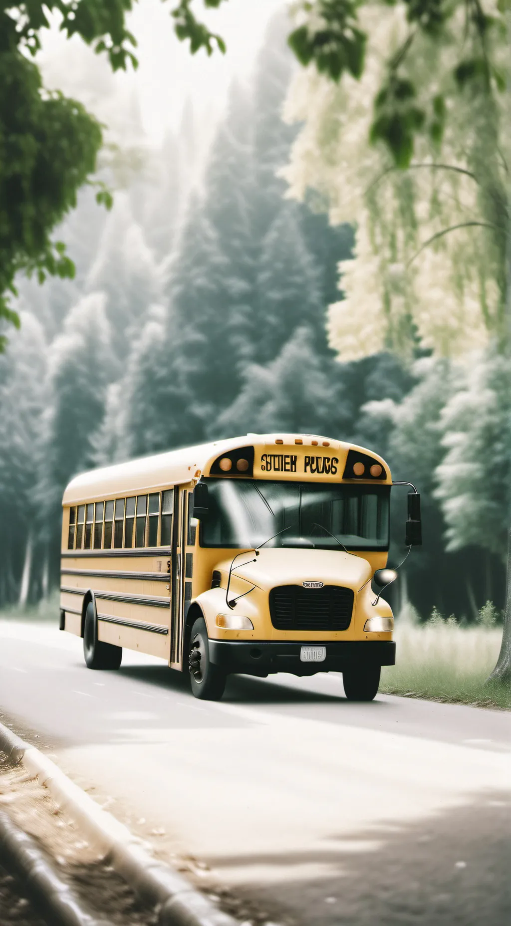 ai character: School trip background