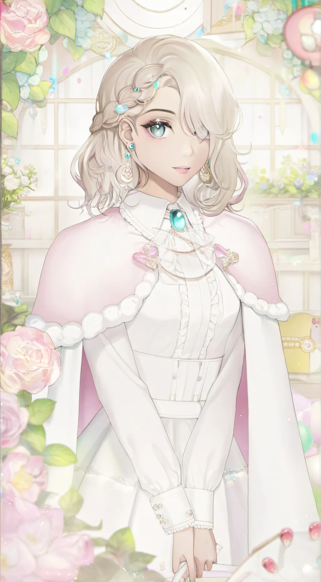 ai character: Coraline  background