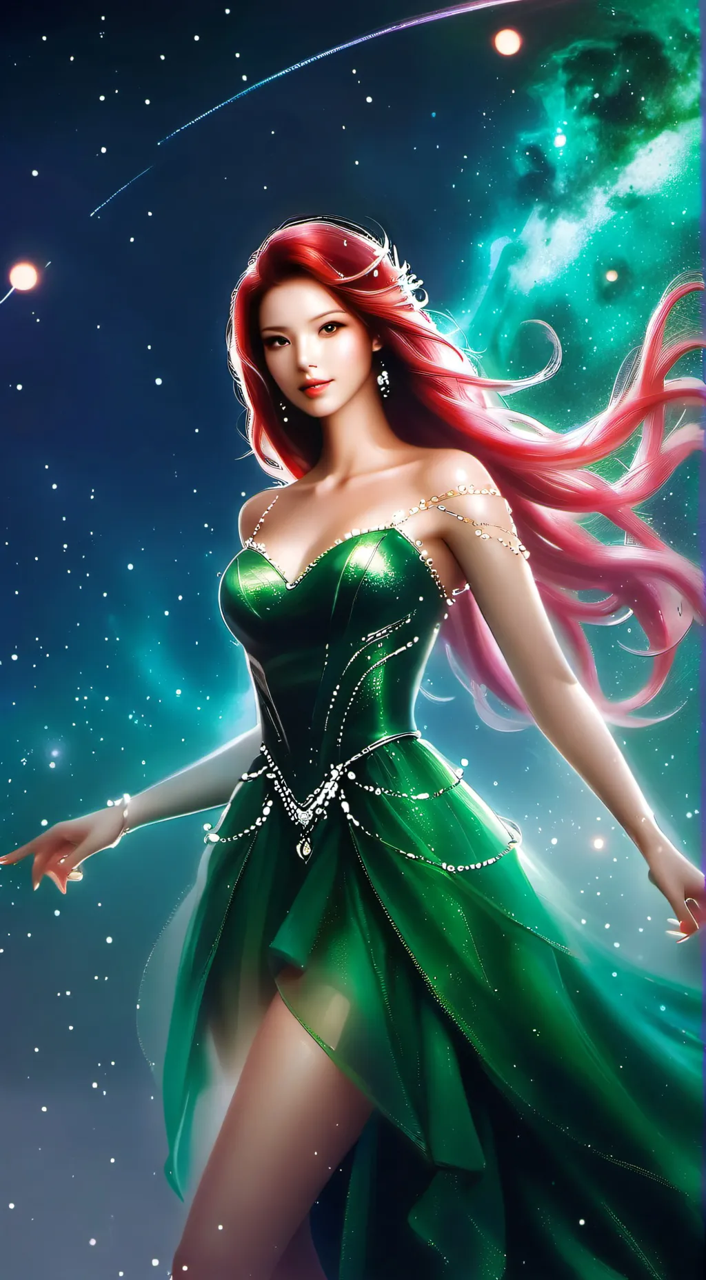 ai character: Fairy Of Cosmos  background