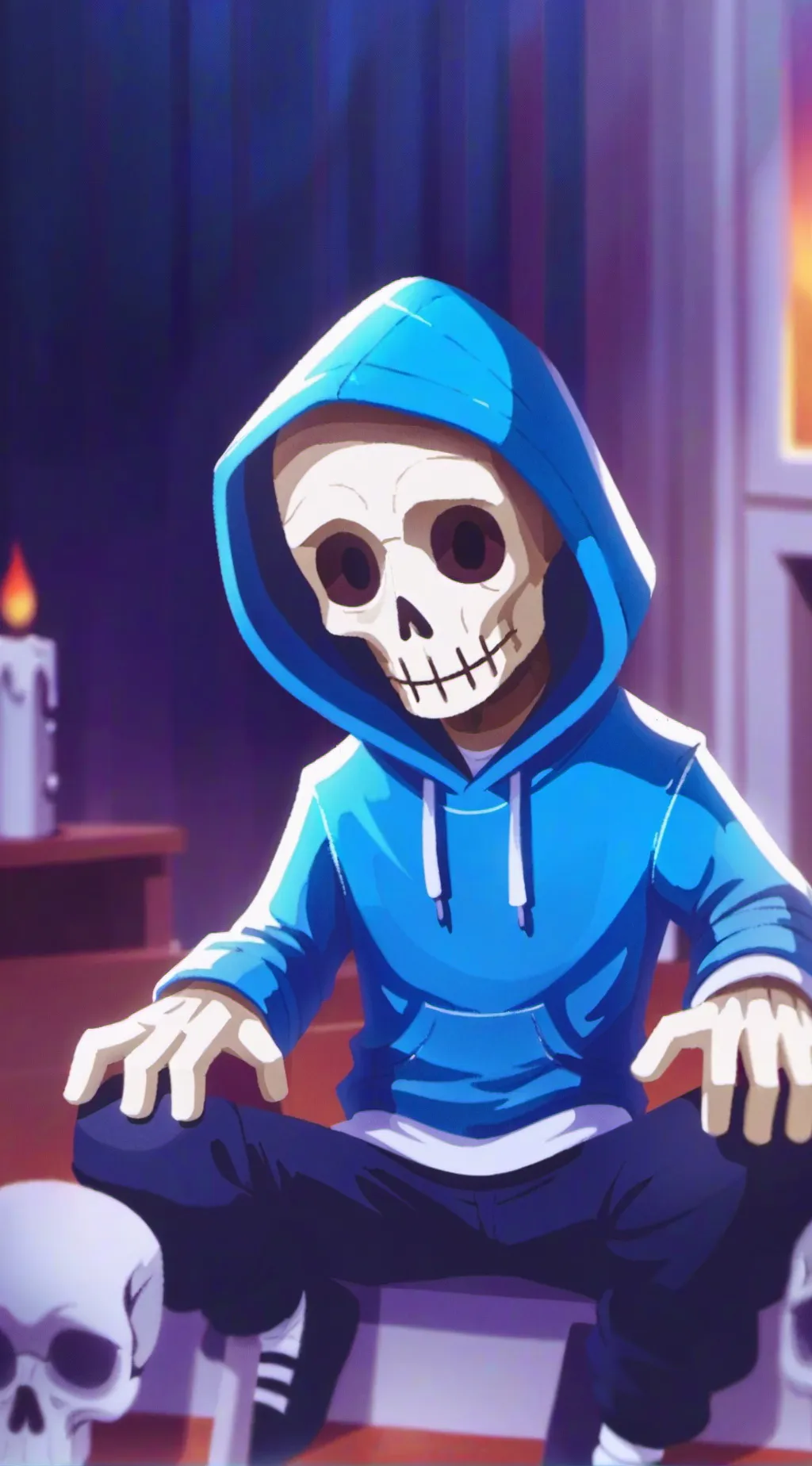 ai character: UNDERTALE background