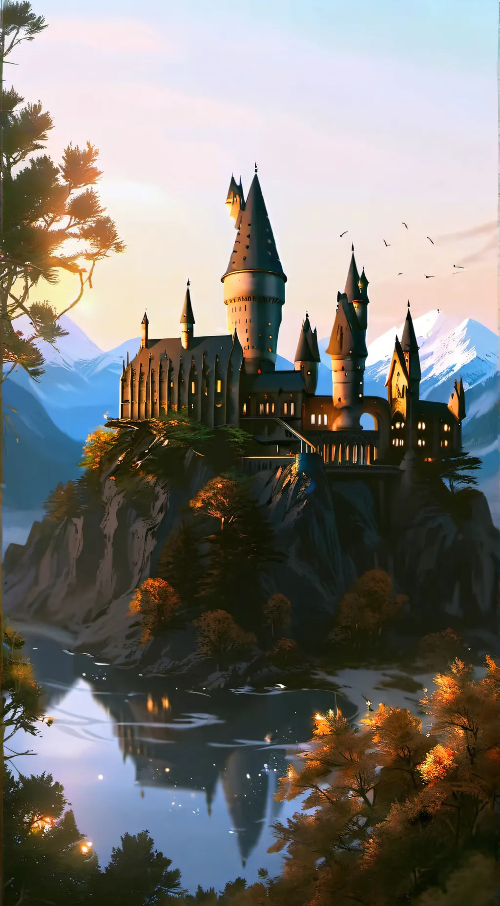 ai character: «Hogwarts» background