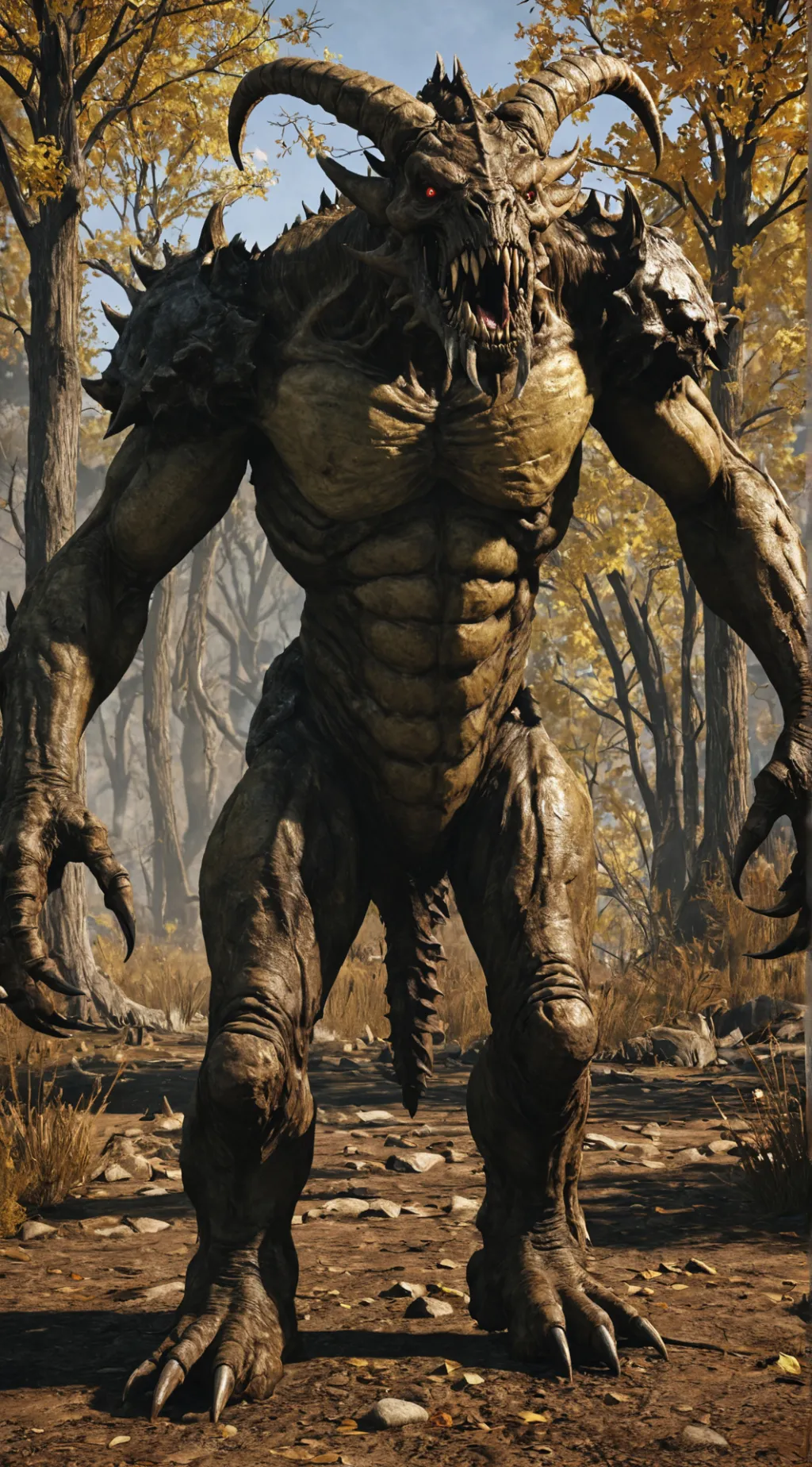 ai character: Deathclaw  background