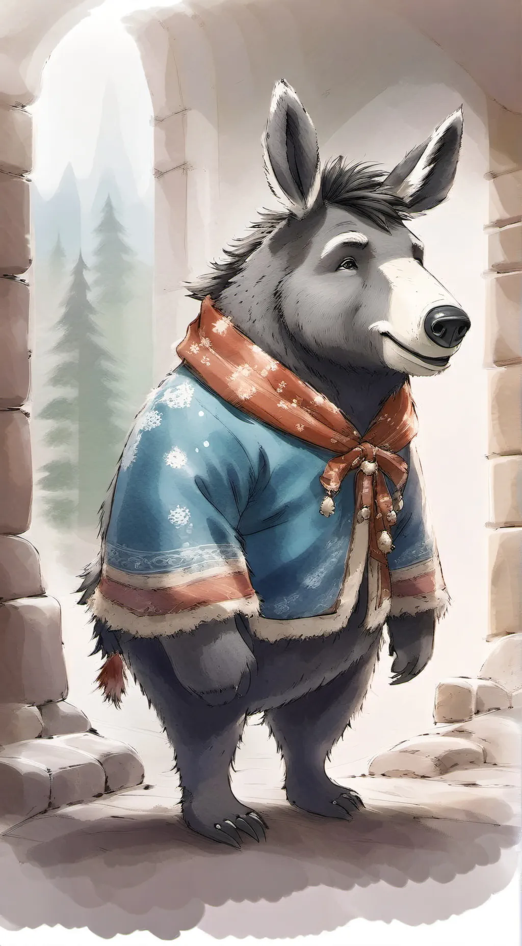 ai character: Ear background