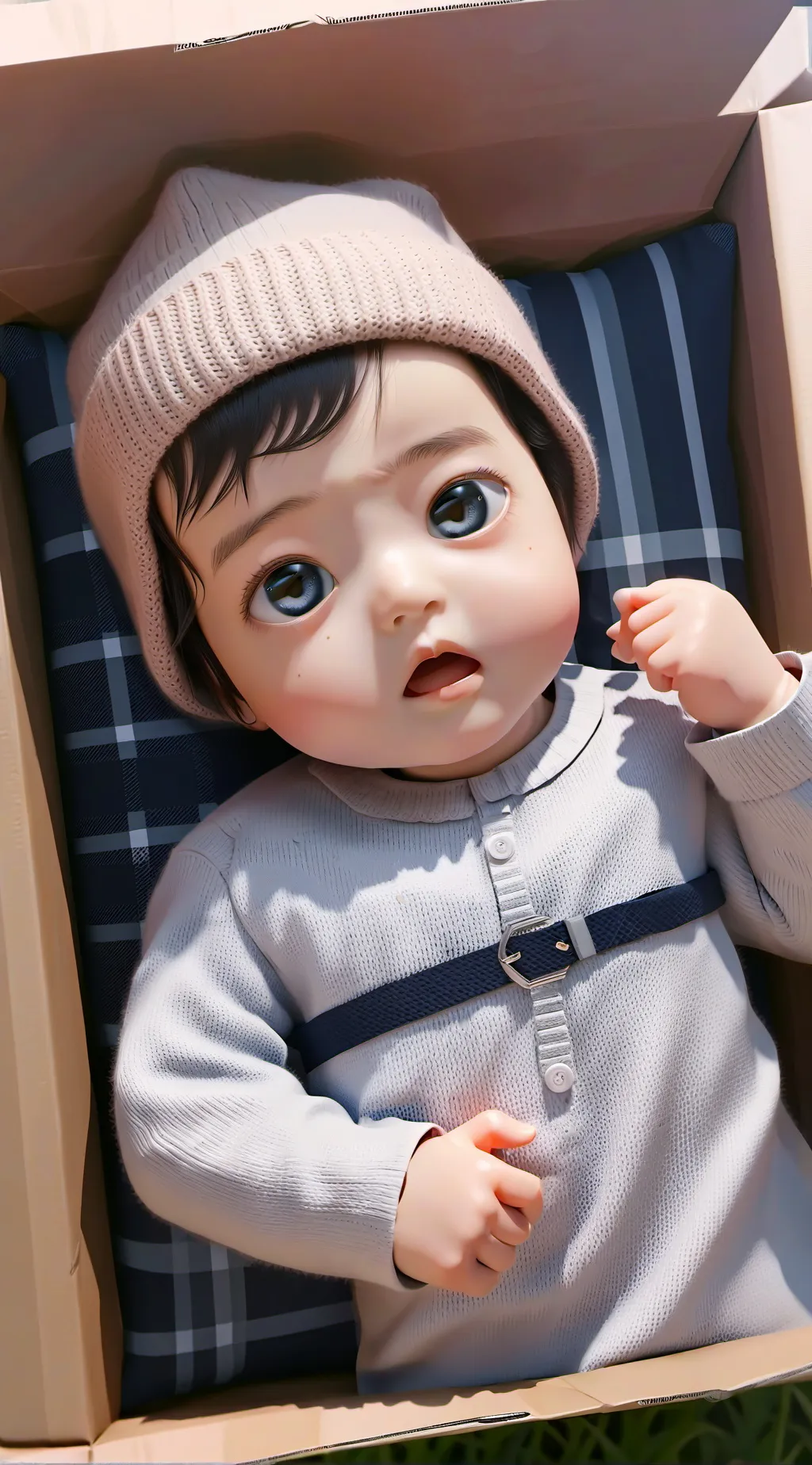 ai character: baby girl  background