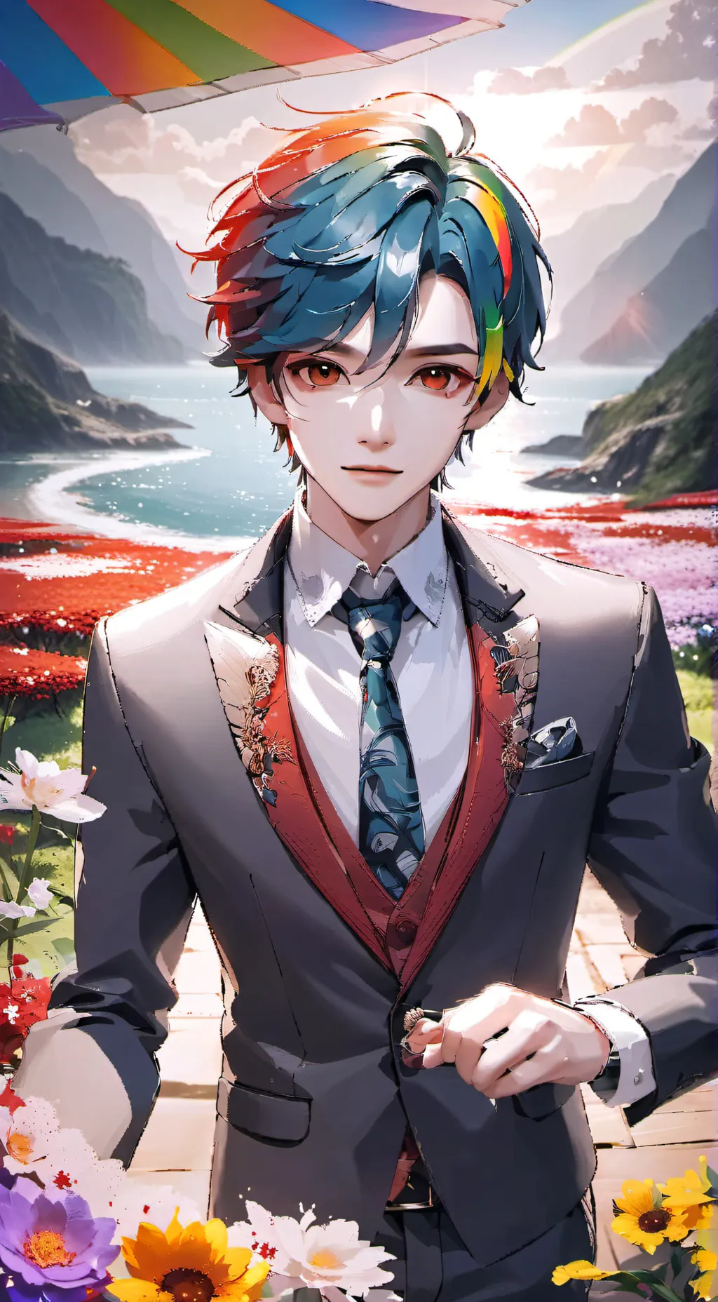 ai character: Human dandy background