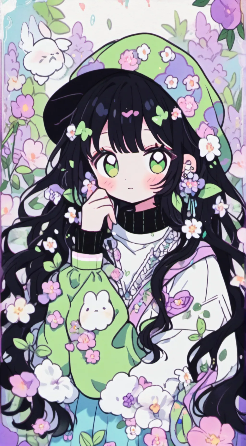 ai character: The first time  background